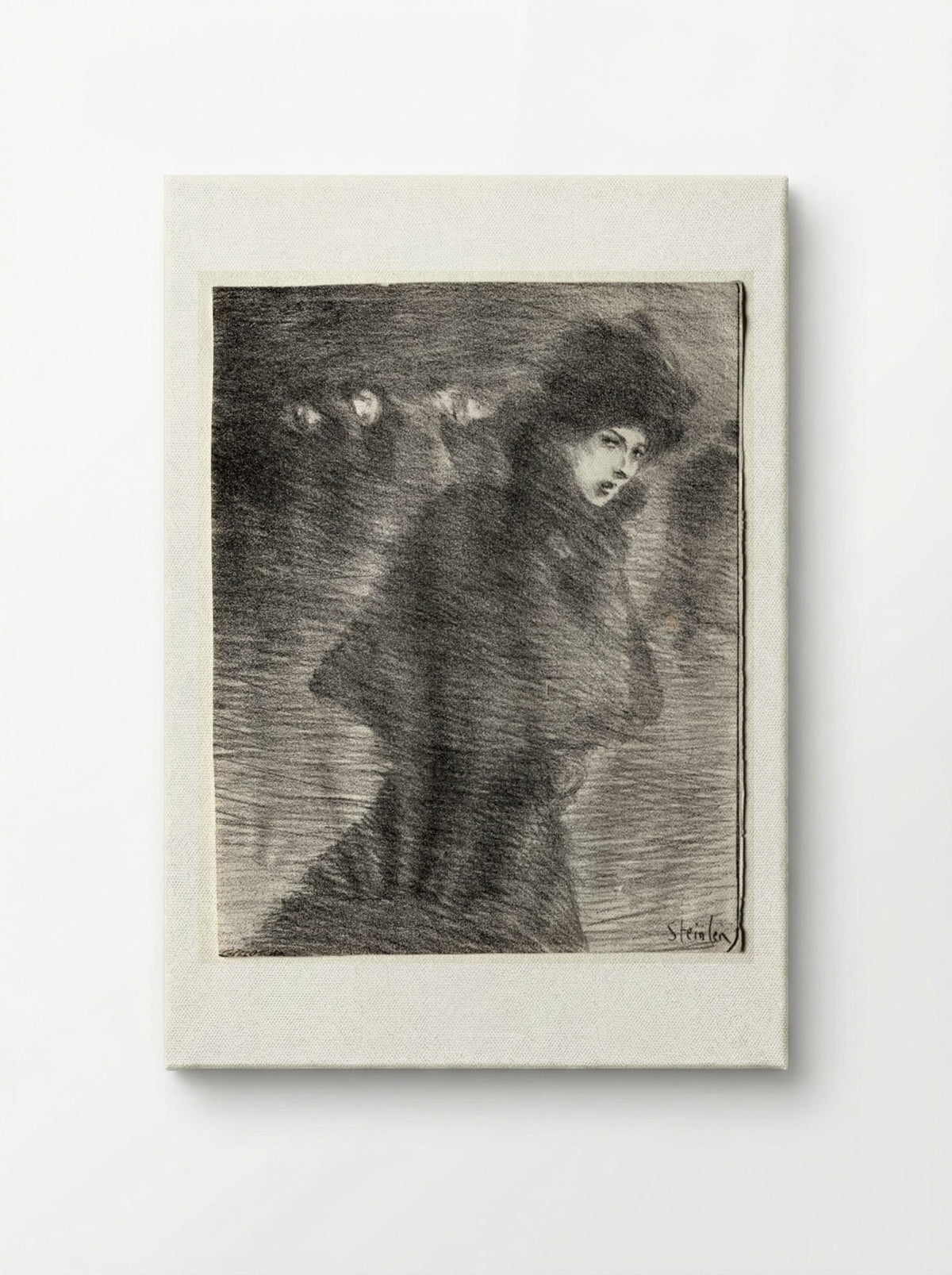 A Woman Passing By - Théophile Alexandre Steinlen - Canvas