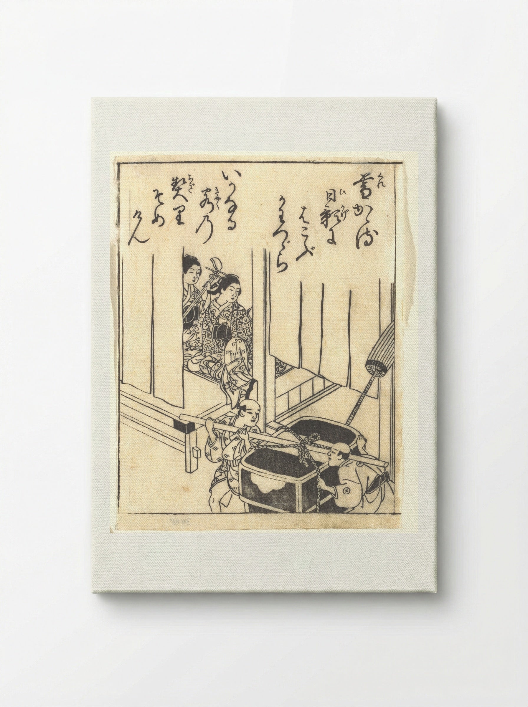 Untitled (Women in Palanquin) - Nishikawa Sukenobu - Canvas