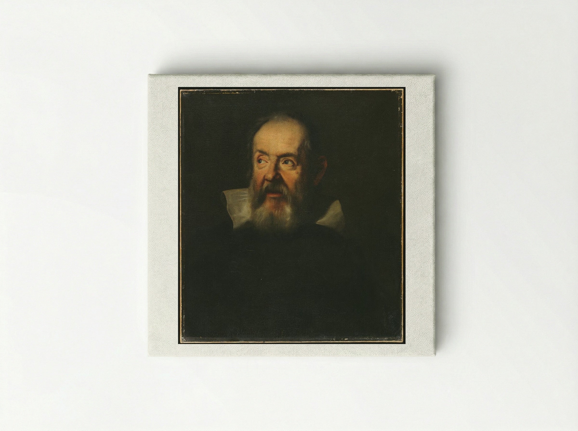 Portrait of Galileo Galilei - Unidentified Artist - Canvas
