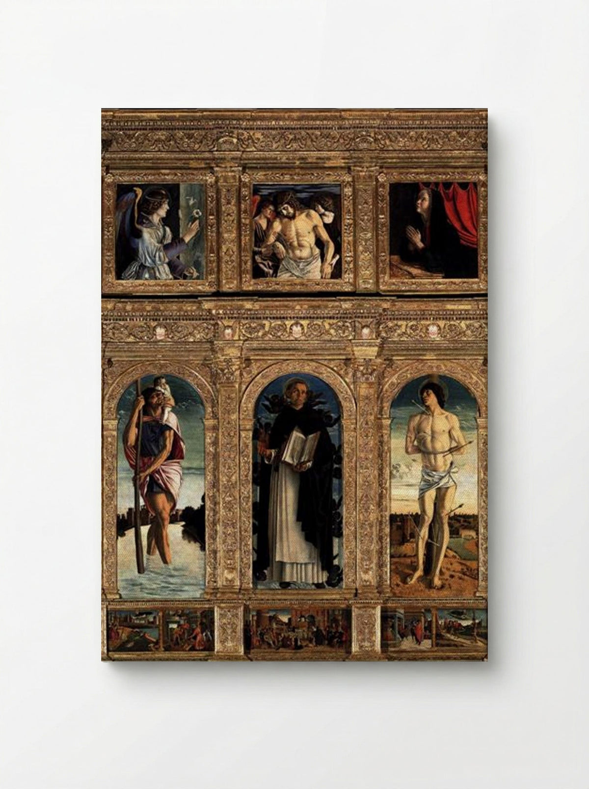 Polyptych of San Vincenzo Ferreri - Giovanni Bellini - Canvas