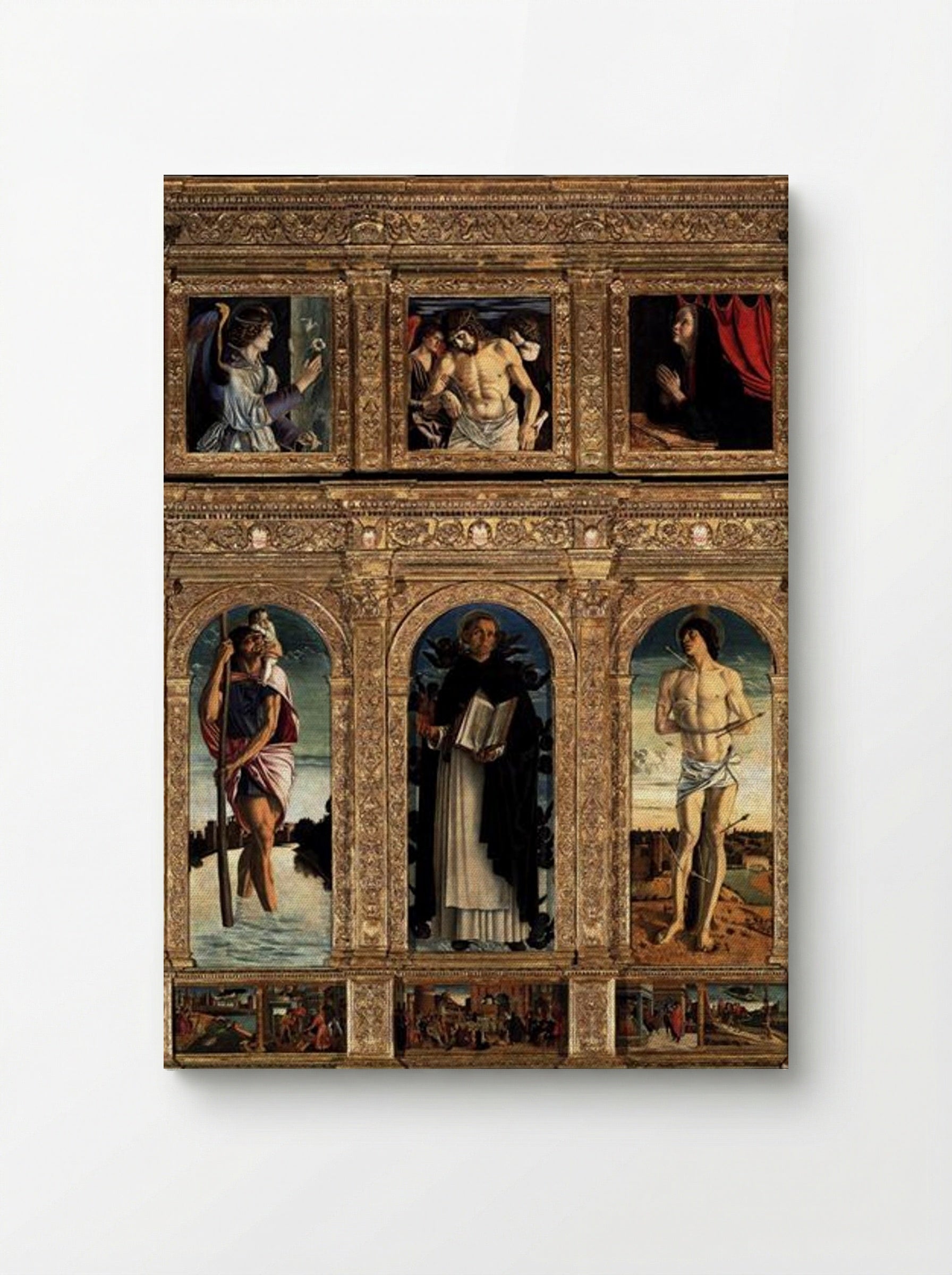 Polyptych of San Vincenzo Ferreri - Giovanni Bellini - Canvas
