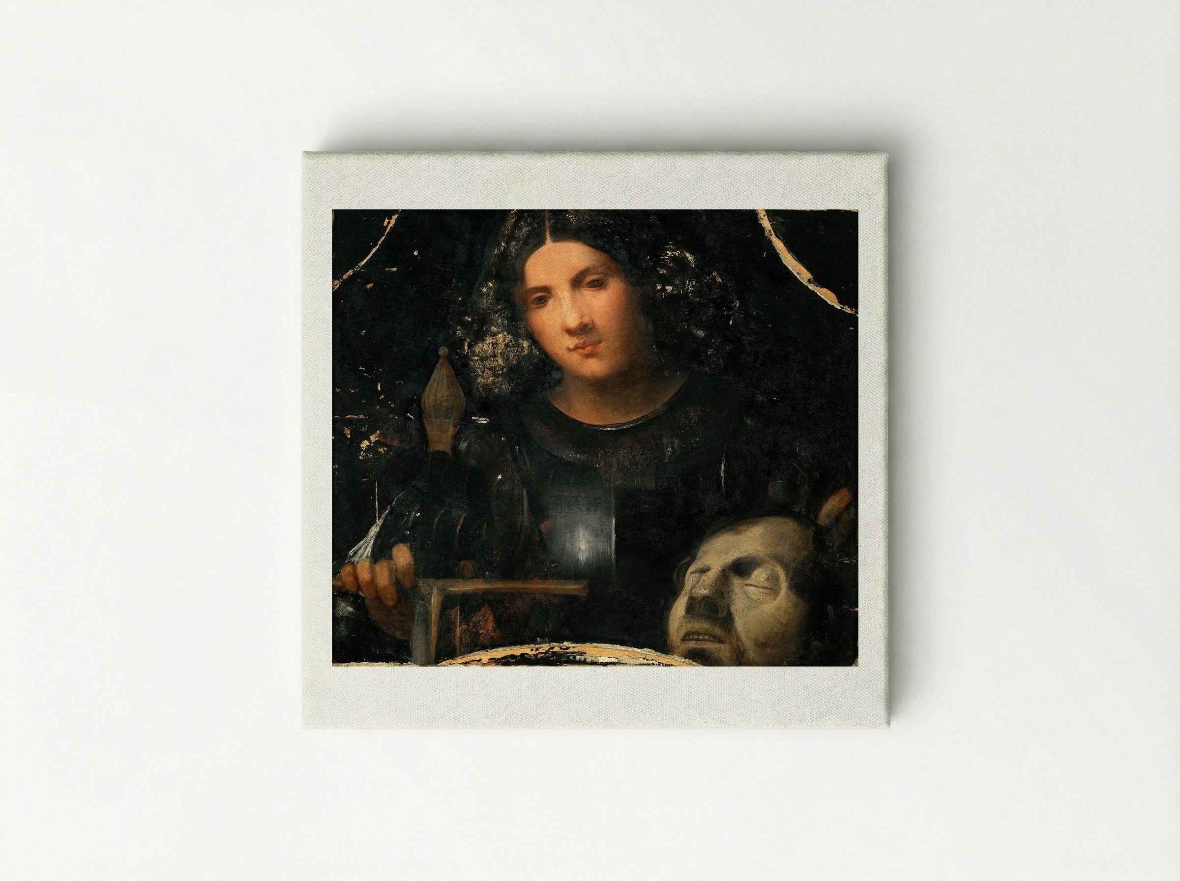 David with the Head of Goliath - Giorgione - Canvas