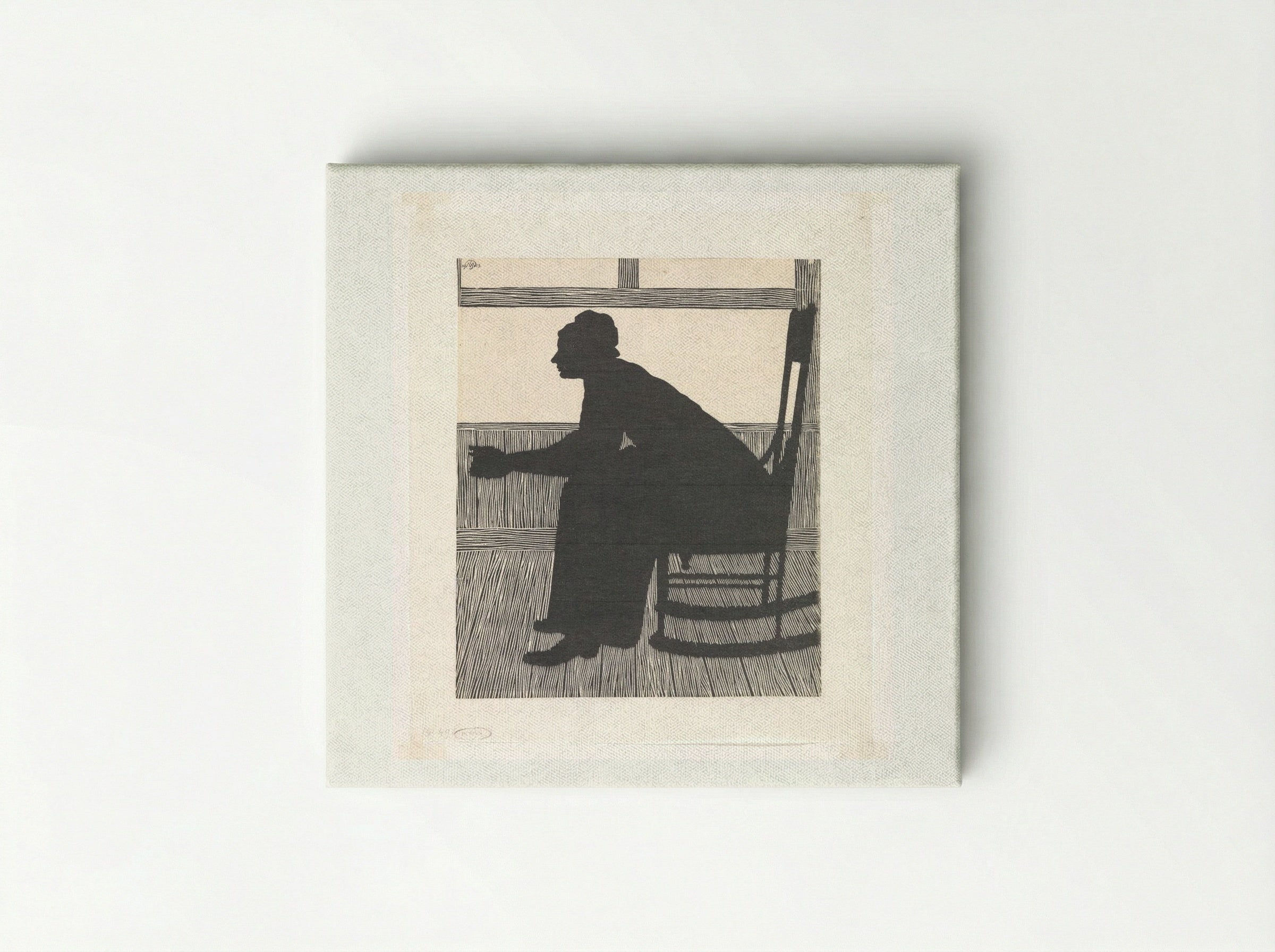 Silhouet (Vrouw in schommelstoel) - Samuel Jessurun de Mesquita - Canvas
