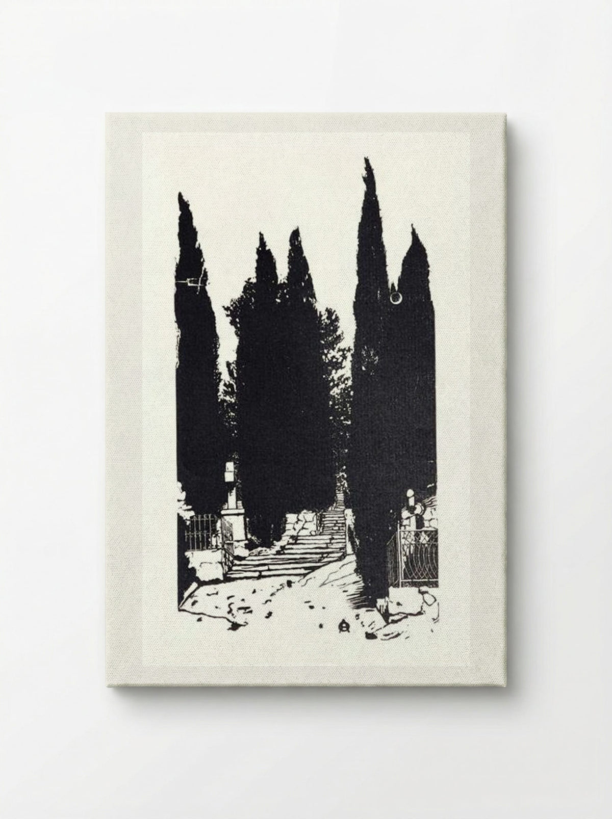Cypress Trees - Anna Ostroumova-Lebedeva - Canvas