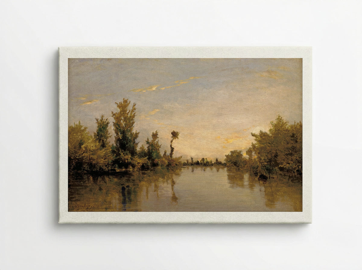 The Banks of the Seine - Charles-François Daubigny - Canvas