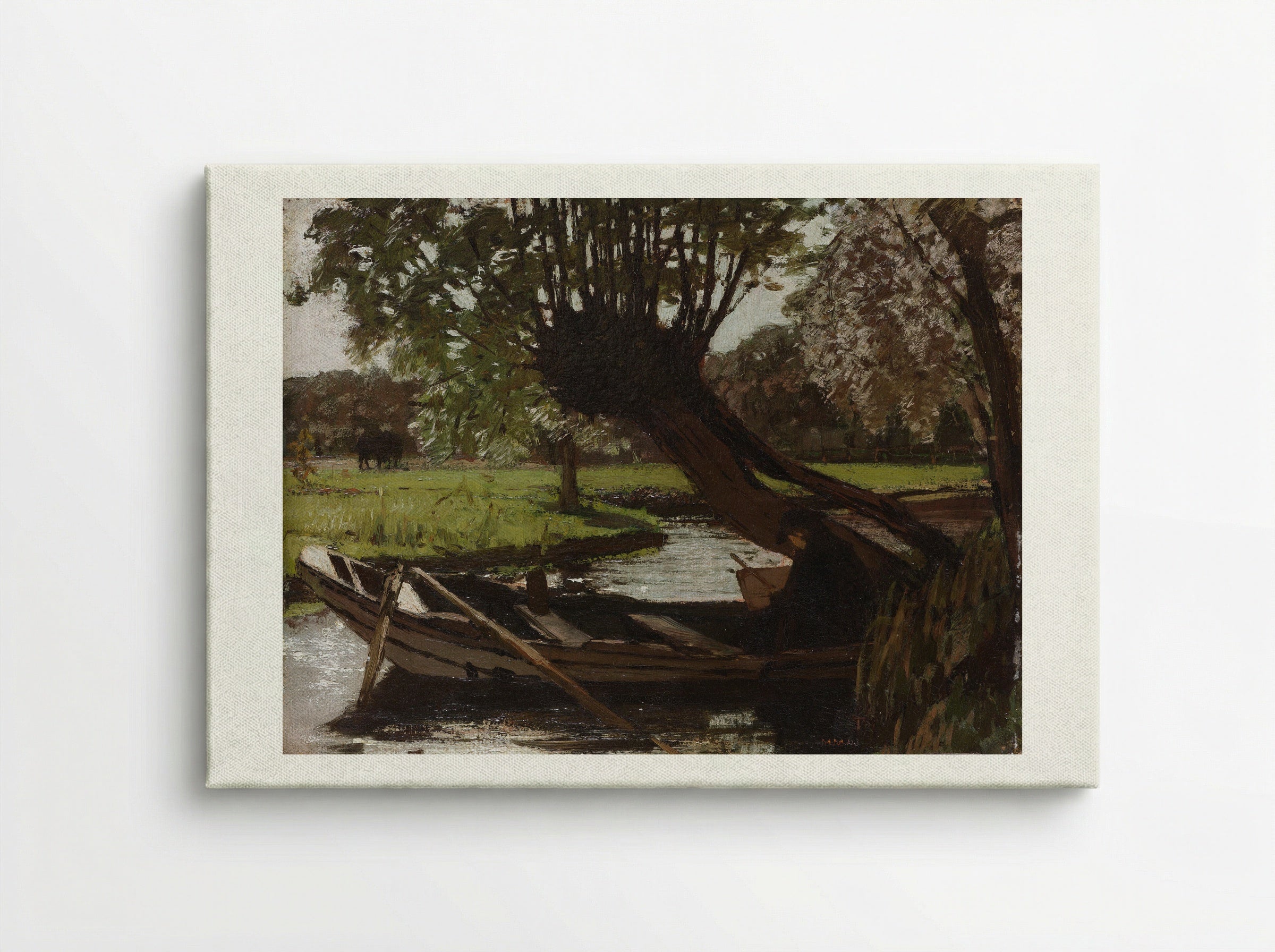 Boot met knotwilg - Matthijs Maris - Canvas