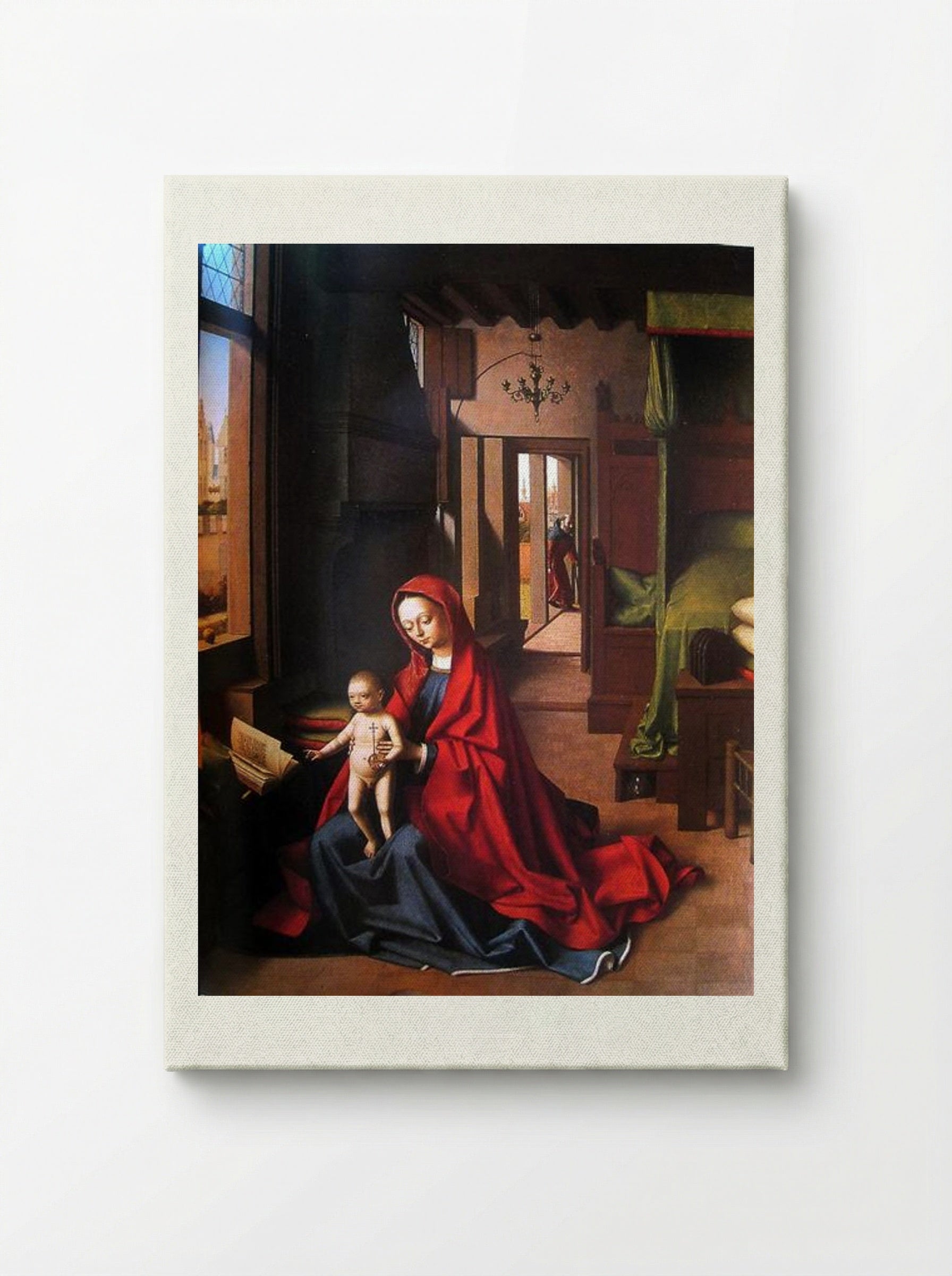 The Virgin and Child in a Gothic Interior - Petrus Christus - Canvas