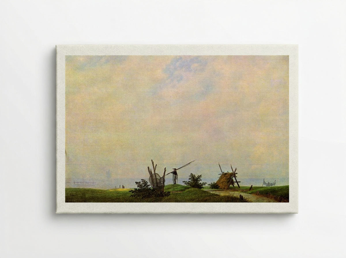 Sea beach with fisherman - Caspar David Friedrich - Canvas