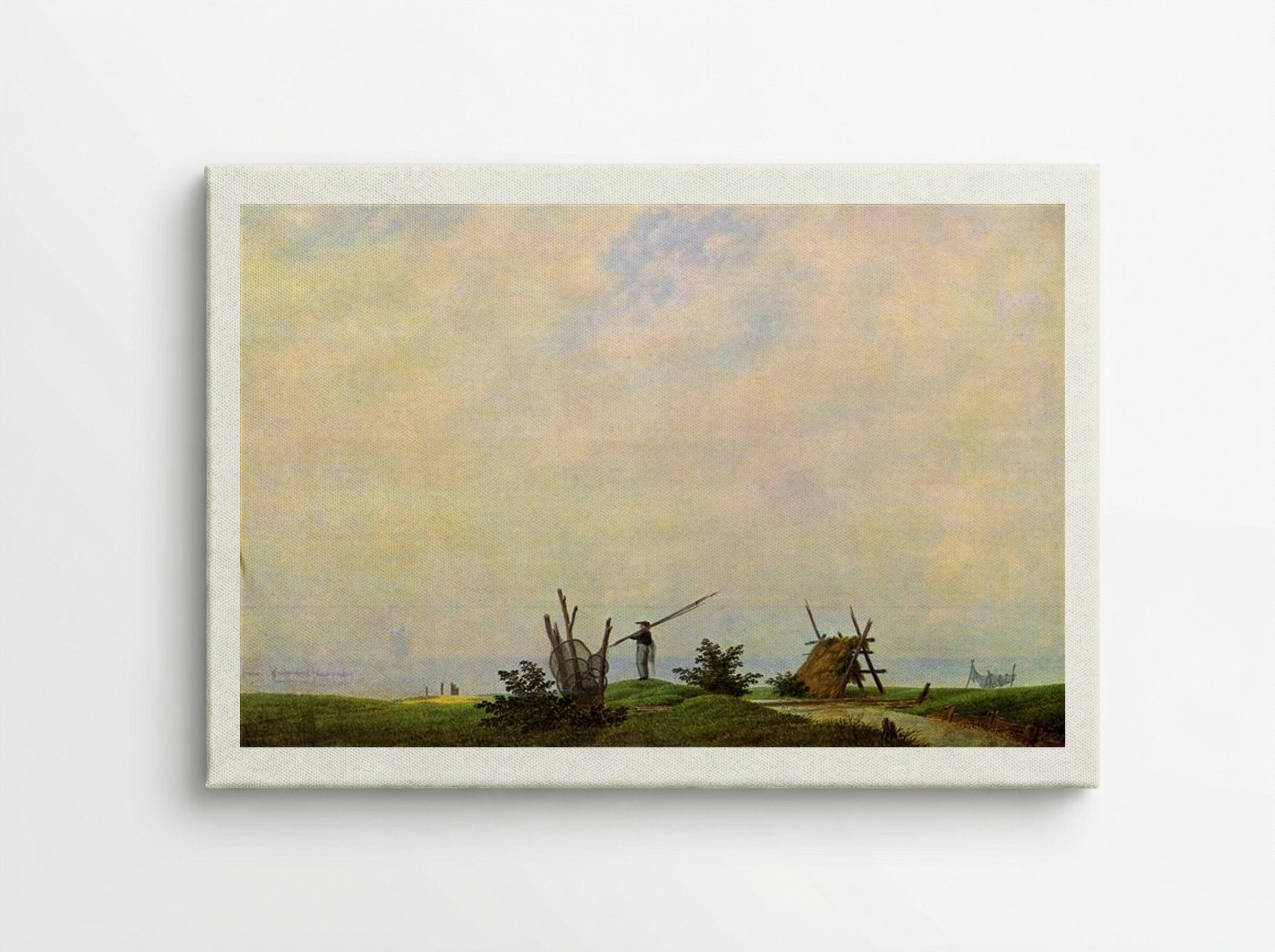 Sea beach with fisherman - Caspar David Friedrich - Canvas