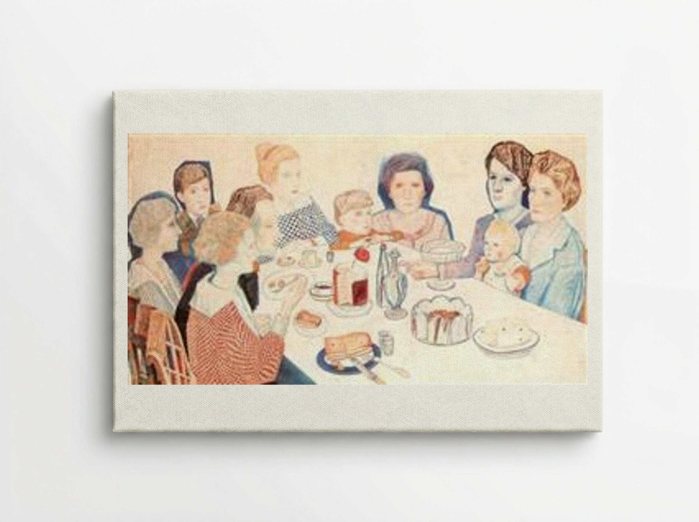 A Family Portrait - Pavel Filonov - Canvas
