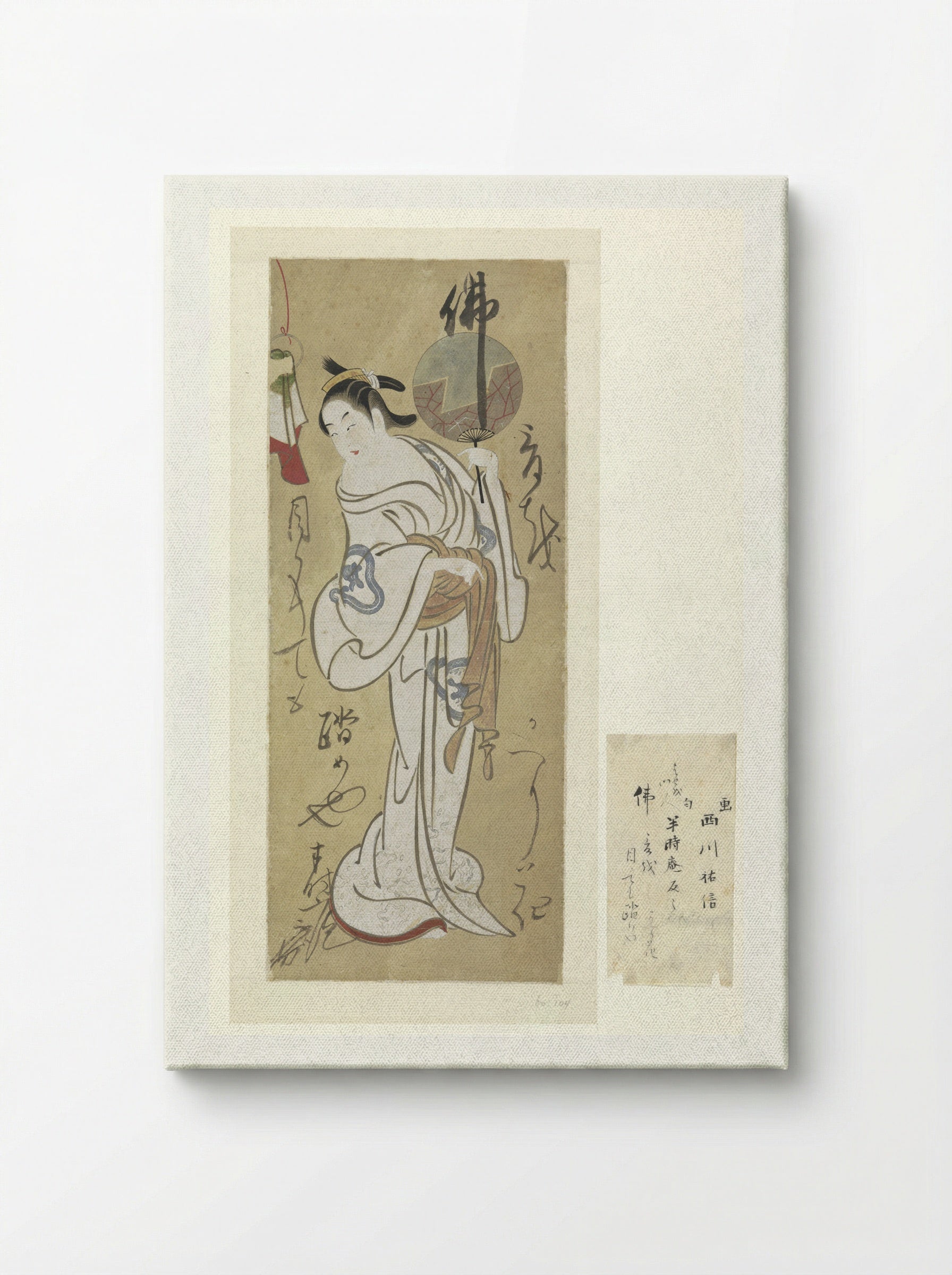 Standing Woman in Kimono - Nishikawa Sukenobu - Canvas