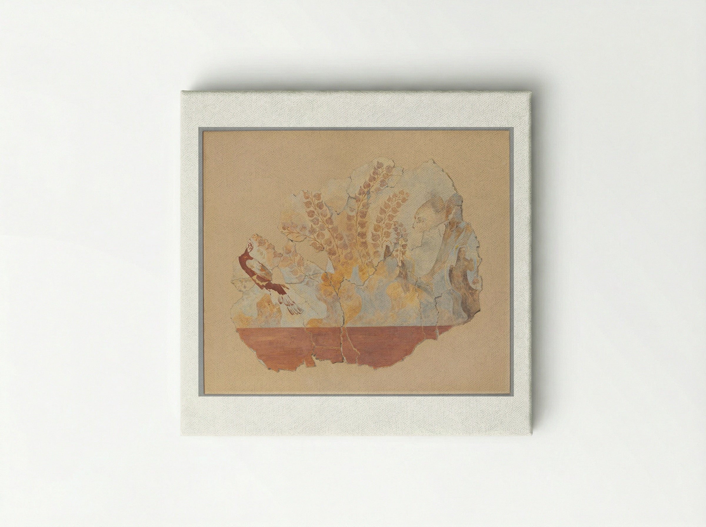 Cat Hunting a Pheasant - Fine Art Print - Canvas