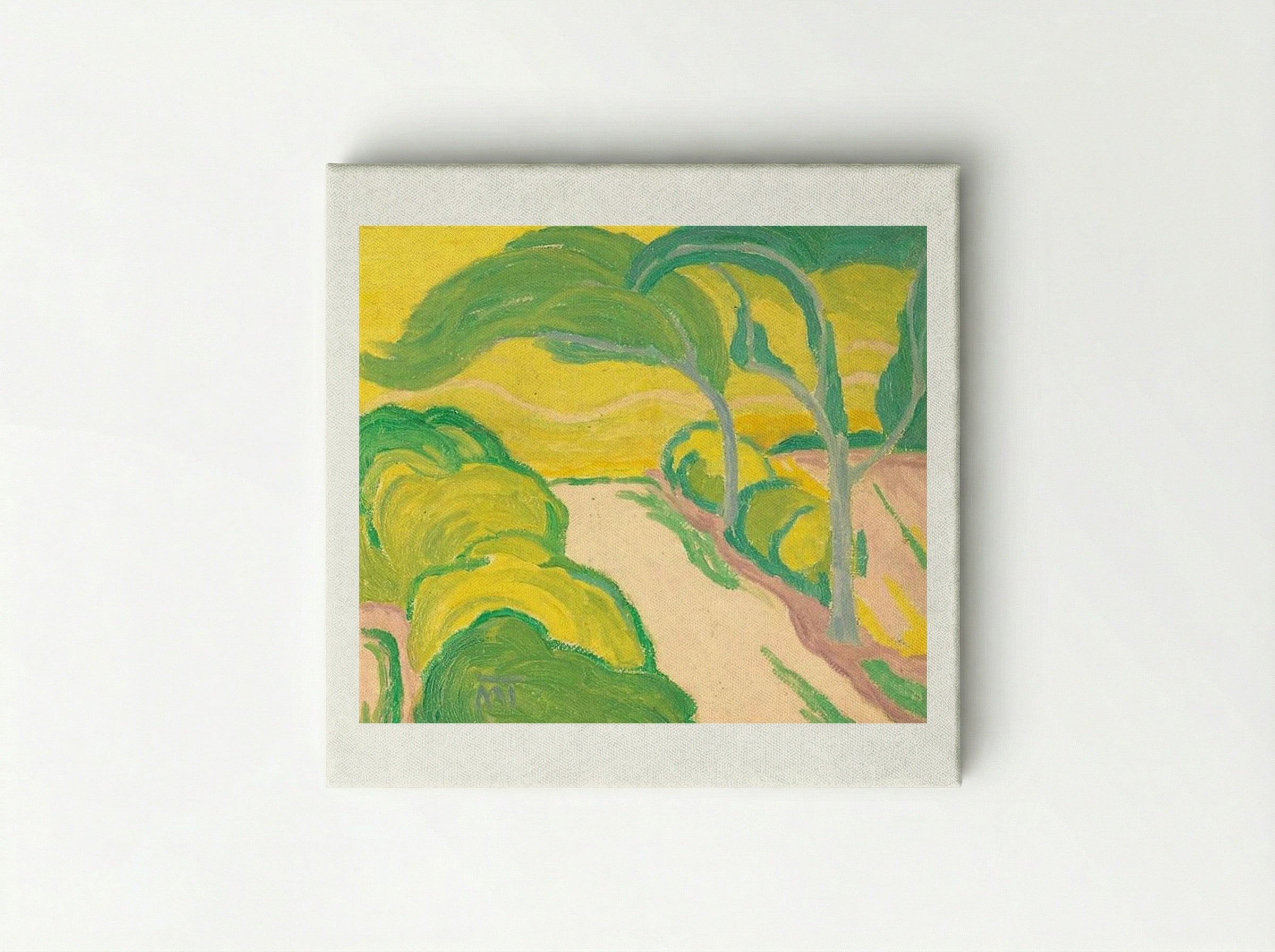 Landscape with Road - János Mattis-Teutsch - Canvas