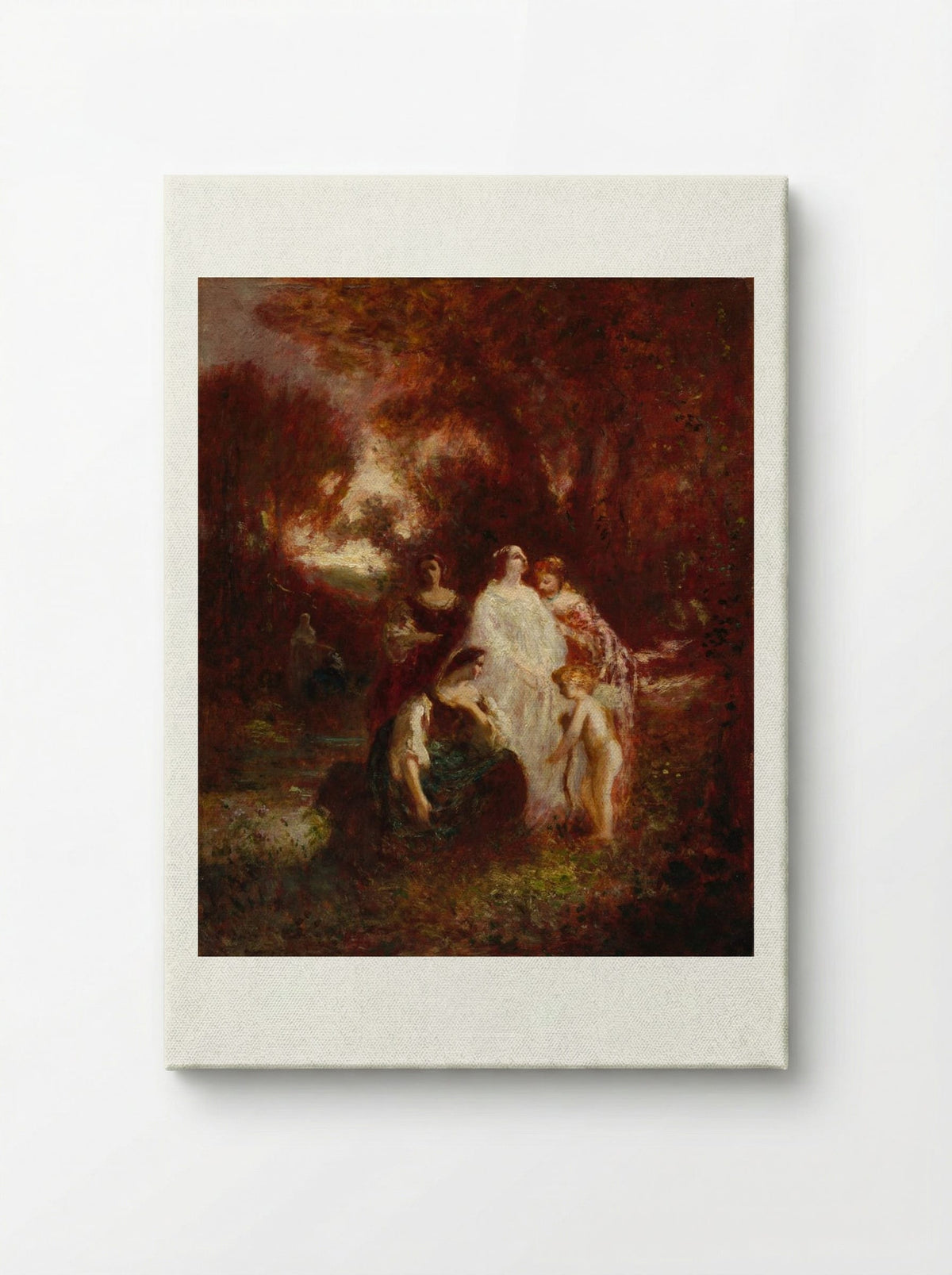 Figures in the Woods - Adolphe Monticelli - Canvas