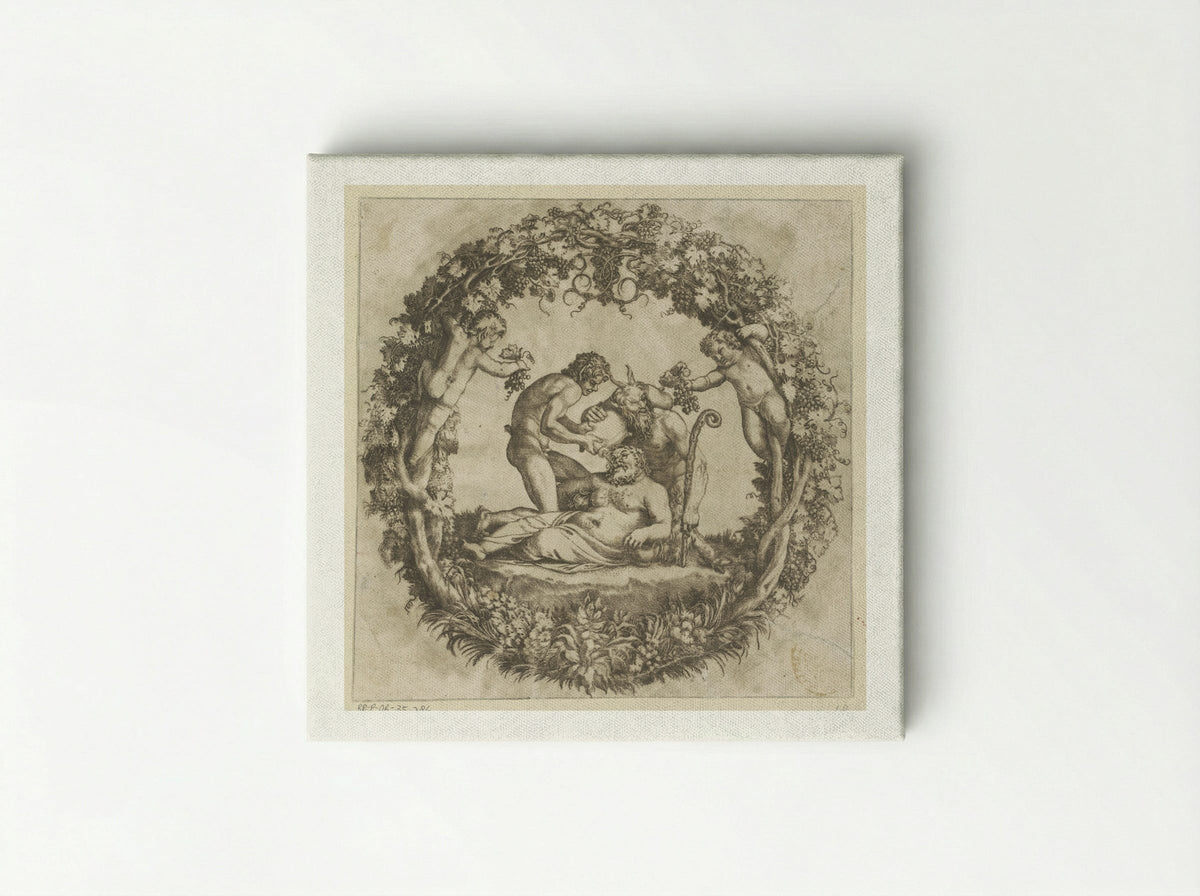 Drunken Silenus - Annibale Carracci - Canvas