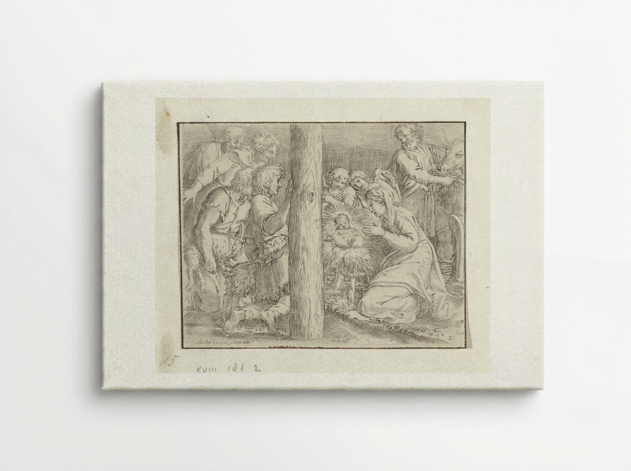 Adoration of the Shepherds - Annibale Carracci - Canvas
