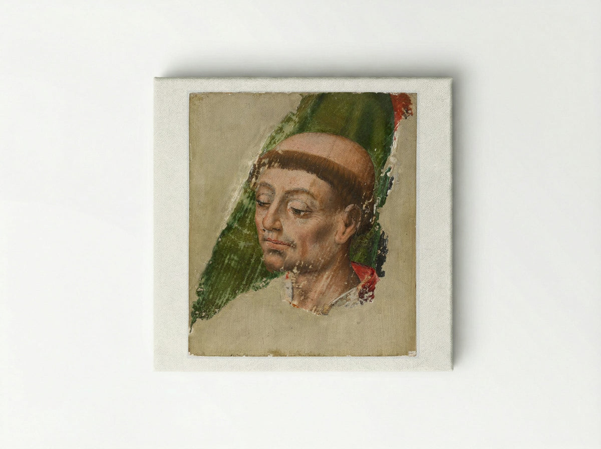 Head of a Monk - Fine Art Print - Canvas