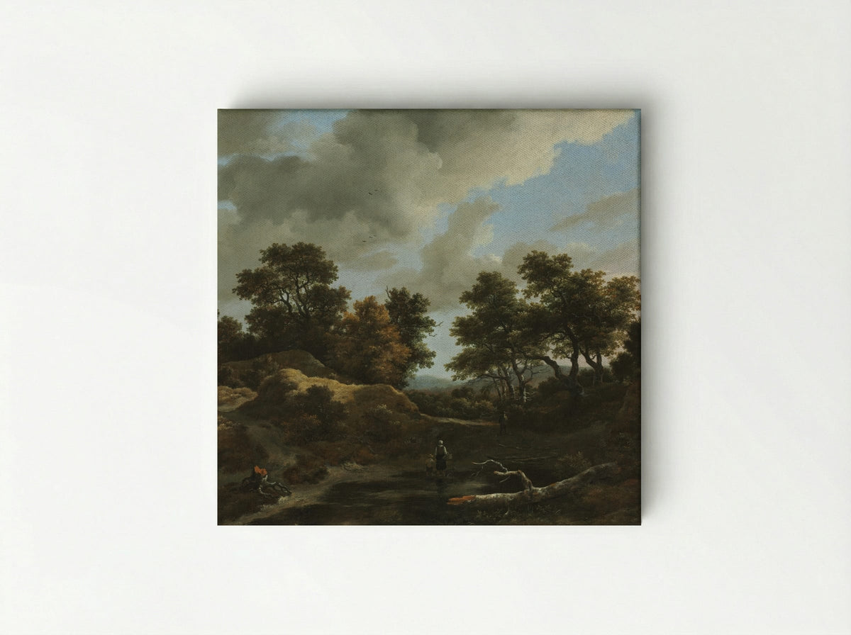 Wooded and Hilly Landscape - Jacob van Ruisdael - Canvas