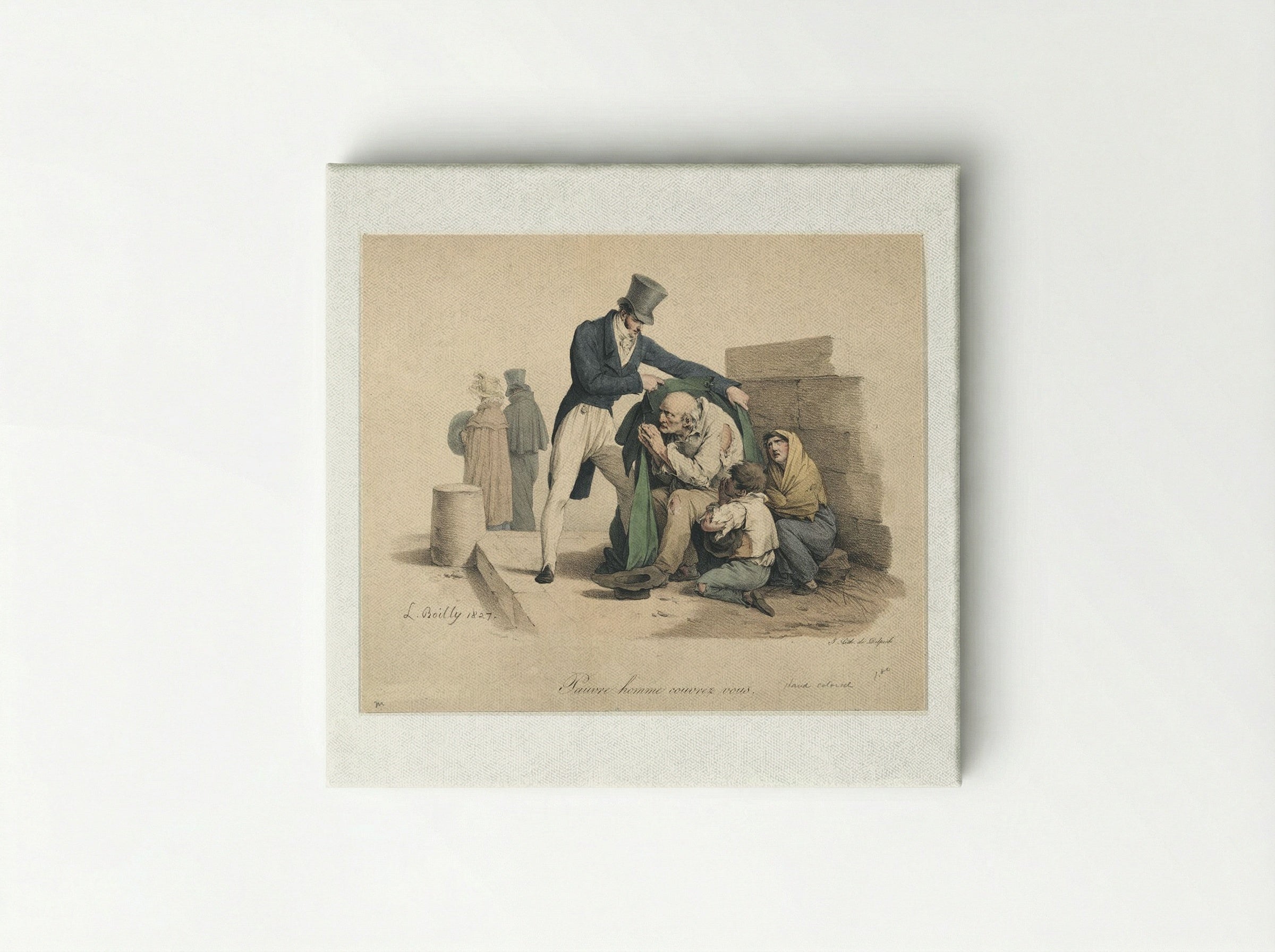 Pauvre homme couvrez vous - Louis-Léopold Boilly - Canvas