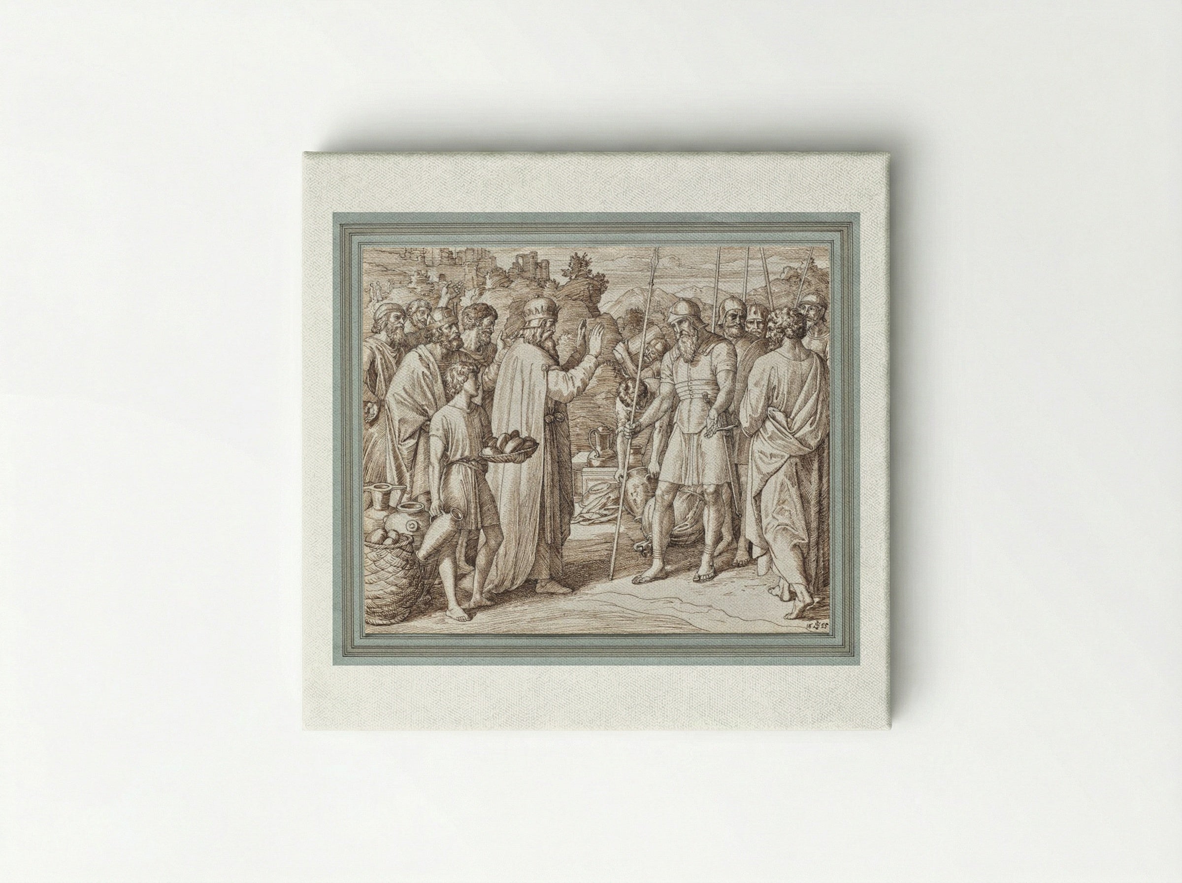 Melchizedek Blessing Abraham - Julius Schnorr von Carolsfeld - Canvas