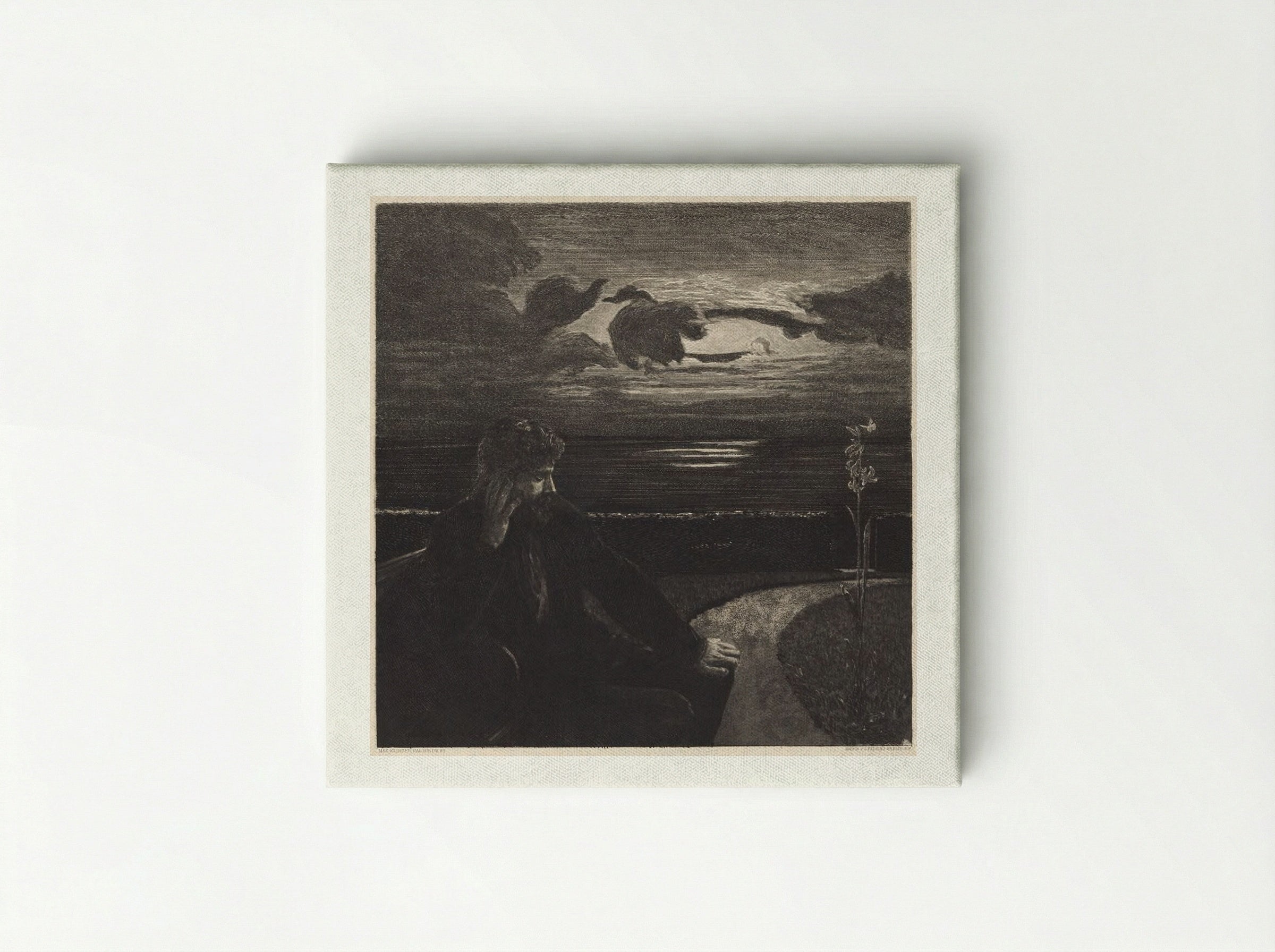 Night, from the portfolio On Death, Part One, Opus XI - Max Klinger - Canvas