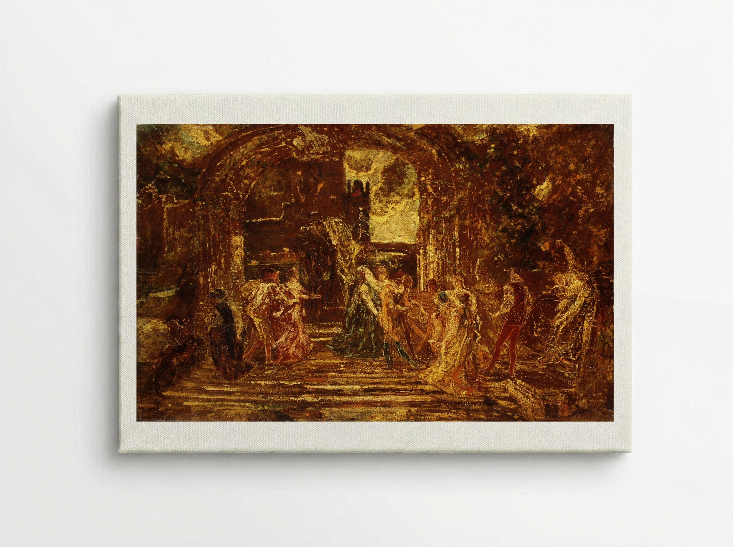 The Court of the Princess - Adolphe Monticelli - Canvas
