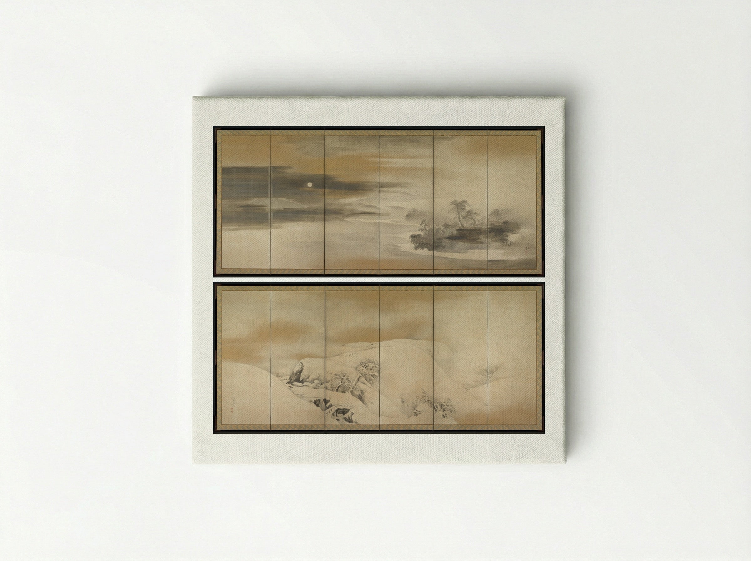Summer Night; Winter Day - Maruyama Ōkyo - Canvas