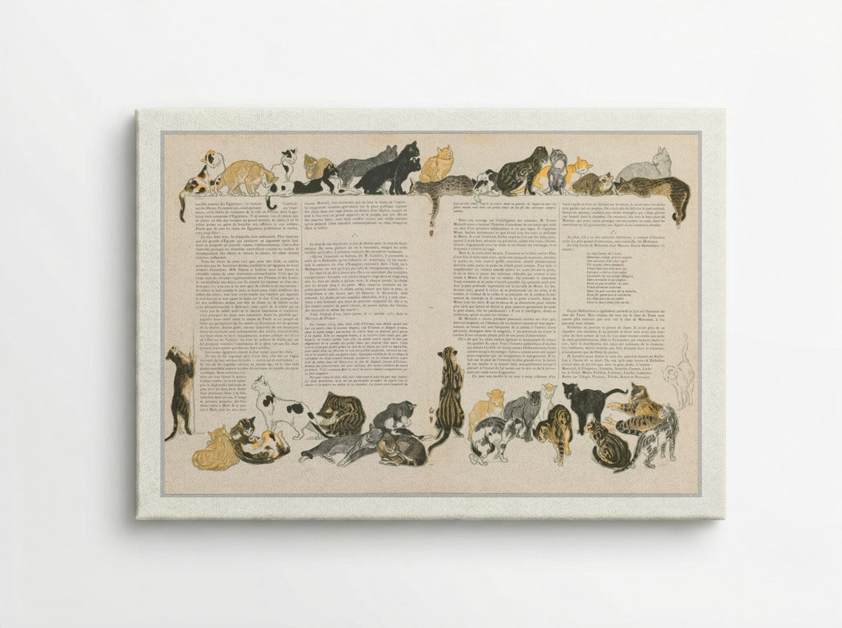On Cats (Des Chats) - Théophile Alexandre Steinlen - Canvas