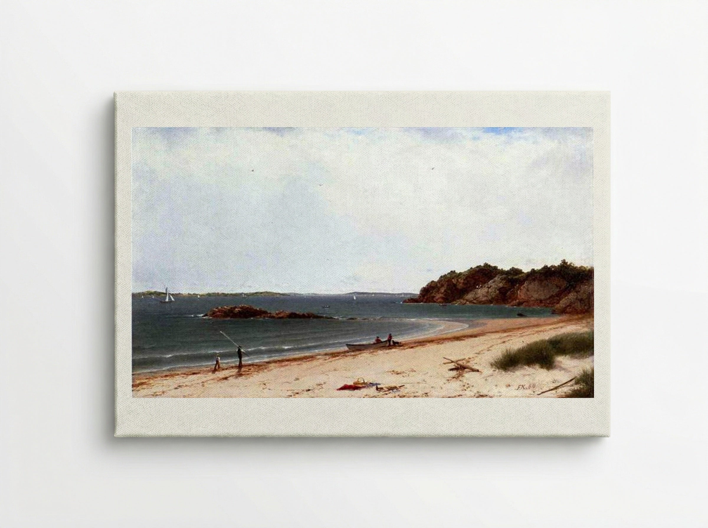 View of the Beach at Beverly, Massachusetts - John Frederick Kensett - Canvas