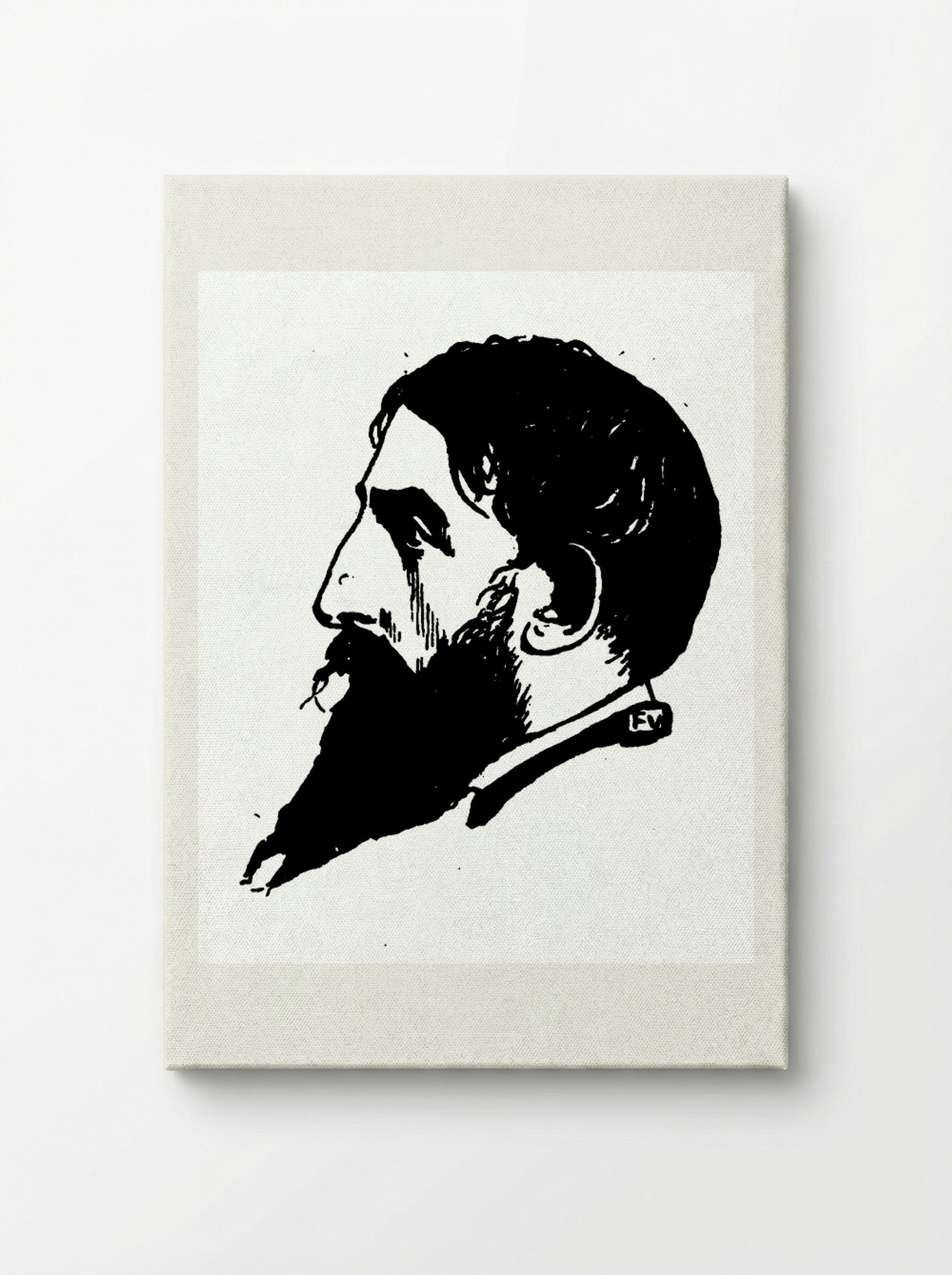 Portrait of Jehan Rictus - Félix Vallotton - Canvas