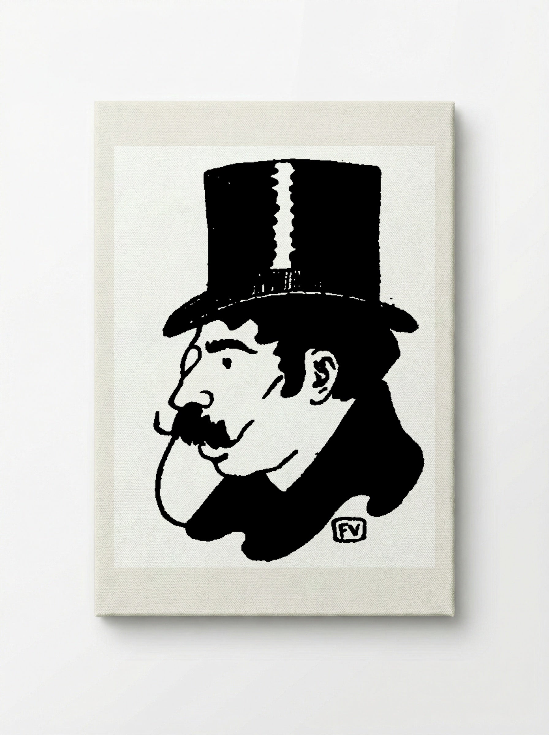 Portrait of Jean Moréas - Félix Vallotton - Canvas