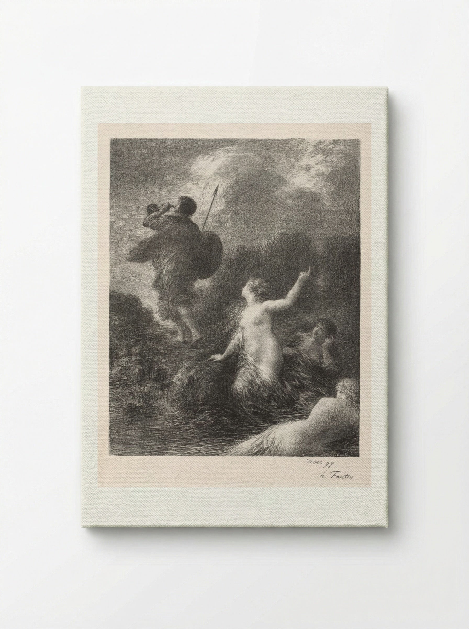 Twilight of the Gods: Siegfried and the Rhine Maidens - Henri Fantin-Latour - Canvas