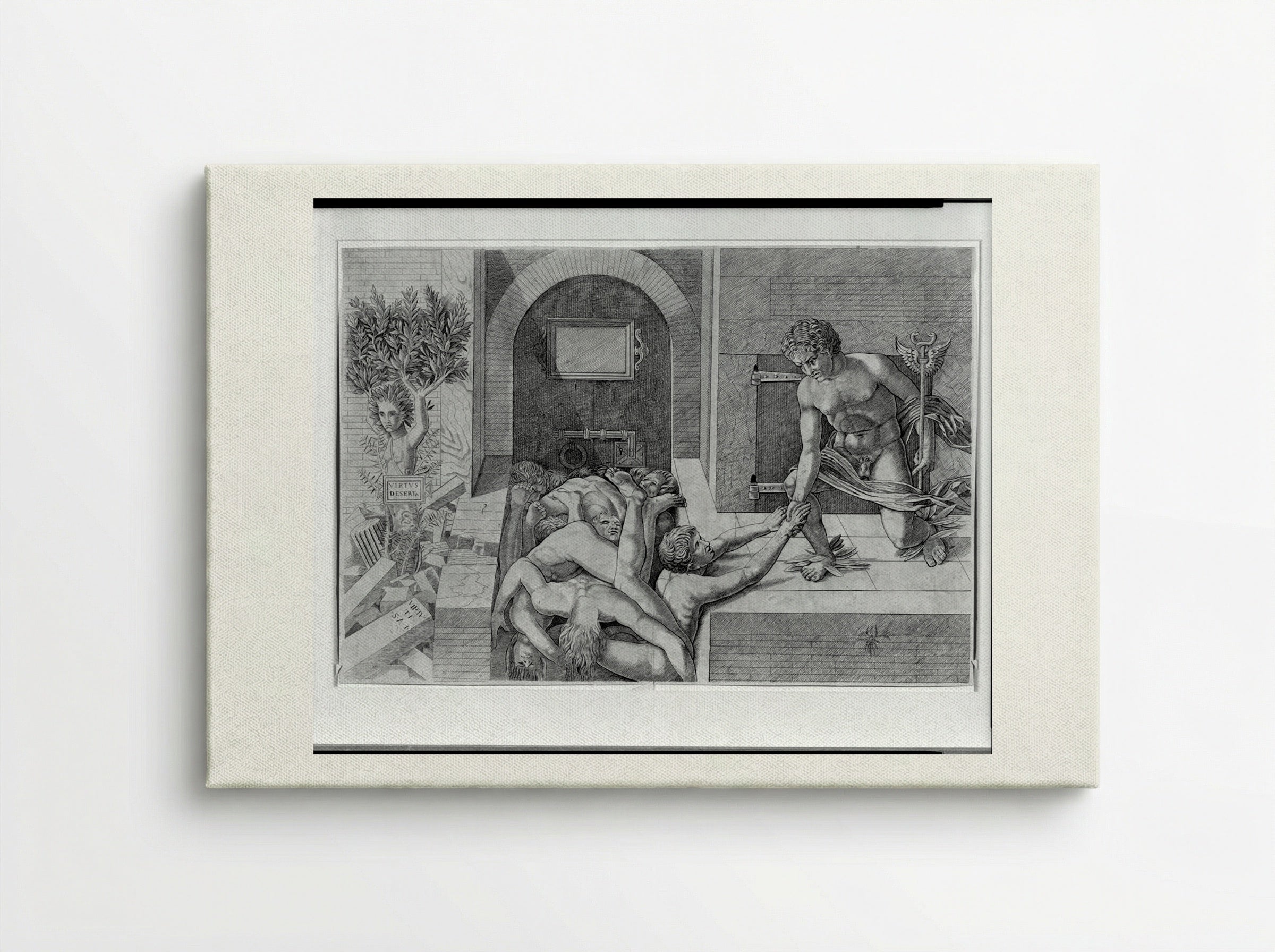 Ignorance and Mercury: An Allegory of Virtue and Vice (Lower Half) - Andrea Mantegna - Canvas