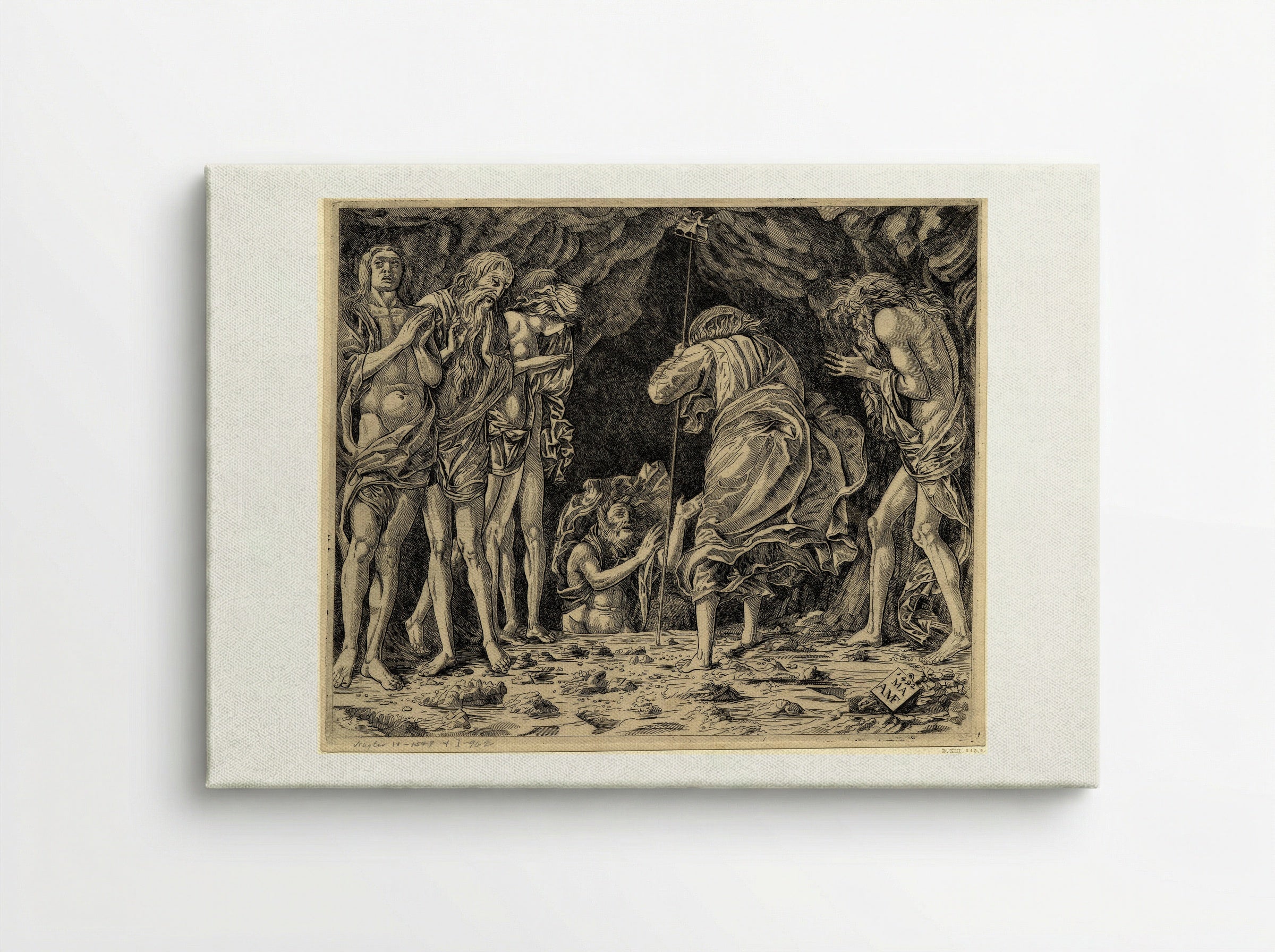 The Descent to Hell - Andrea Mantegna - Canvas