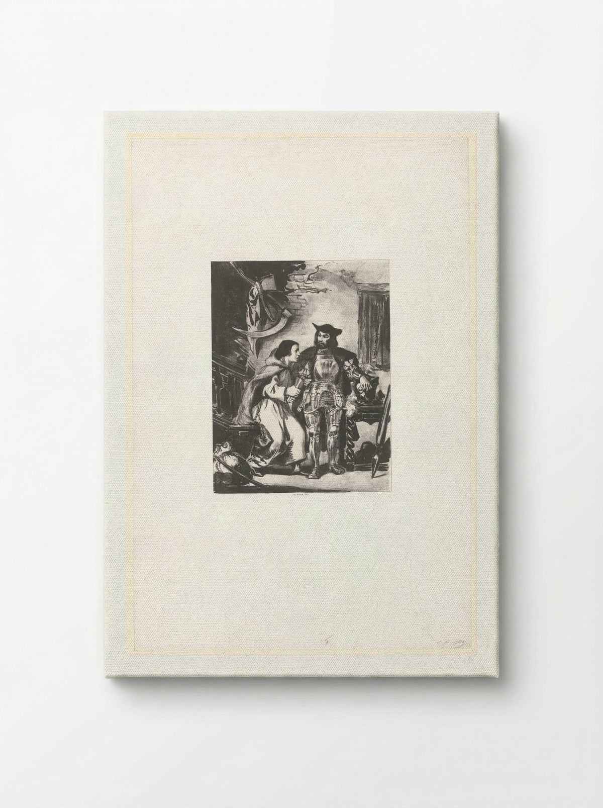 Brother Martin Fitting Götz with his Iron Hand - Eugène Delacroix - Canvas