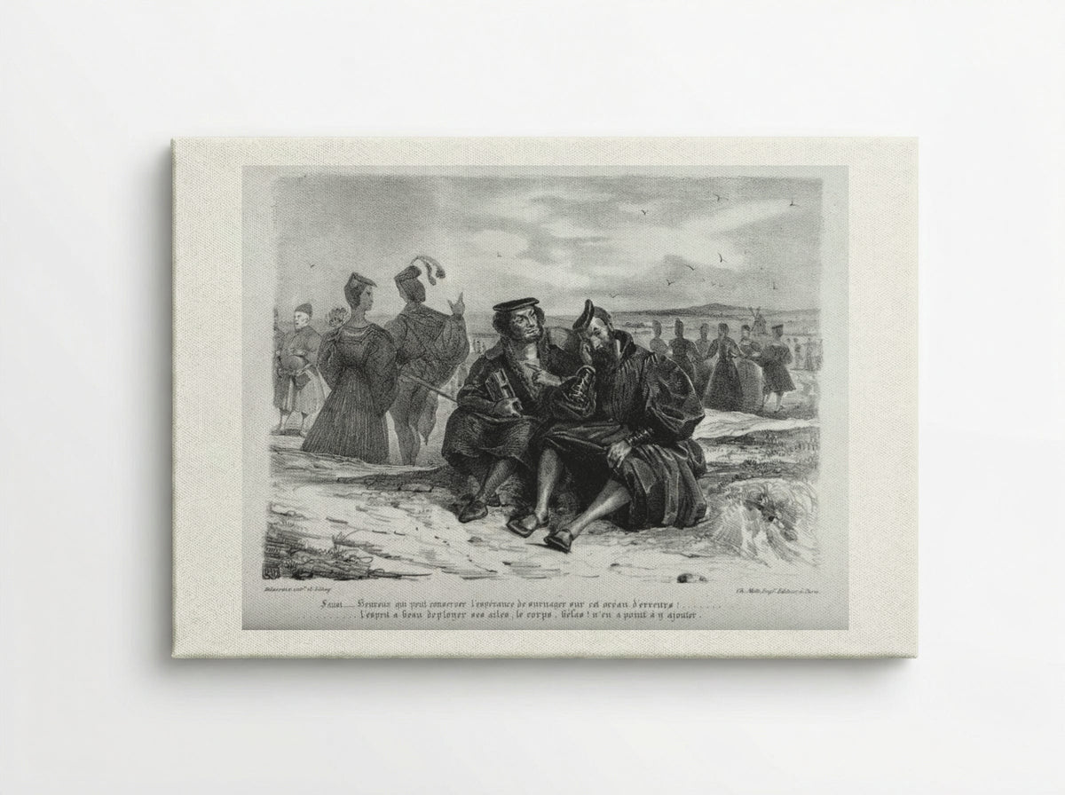 Faust and Wagner - Eugène Delacroix - Canvas