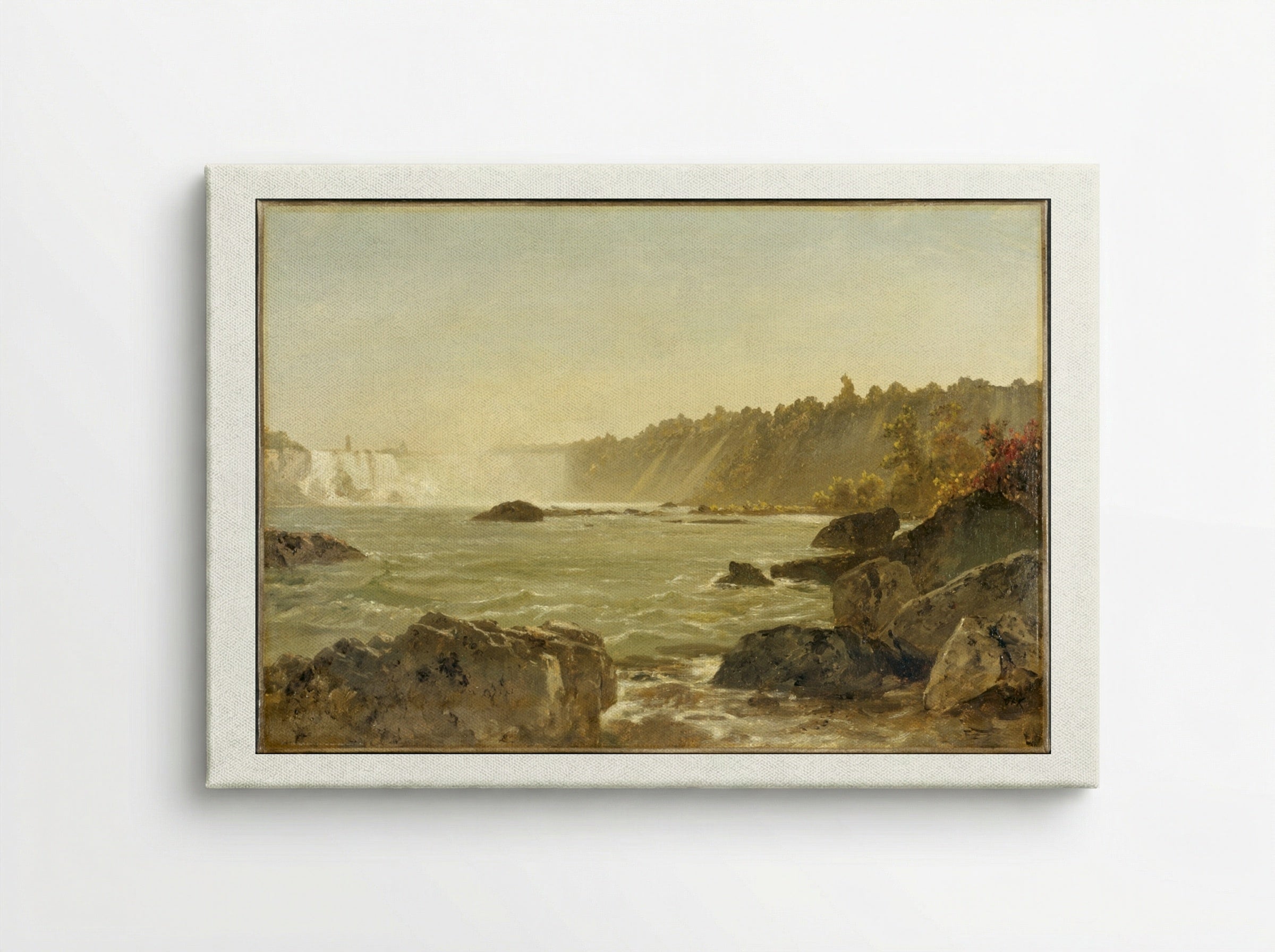 View of Niagara Falls - John Frederick Kensett - Canvas
