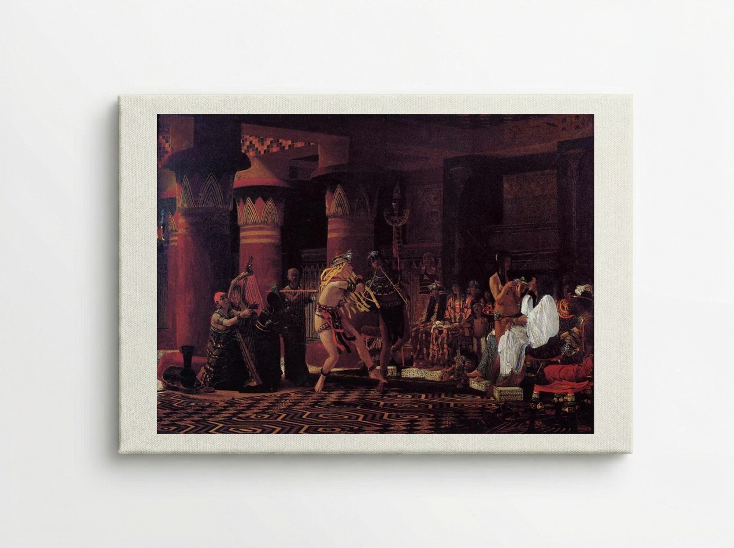 Pastimes in Ancient Egypt 3000 Years Ago - Sir Lawrence Alma-Tadema - Canvas