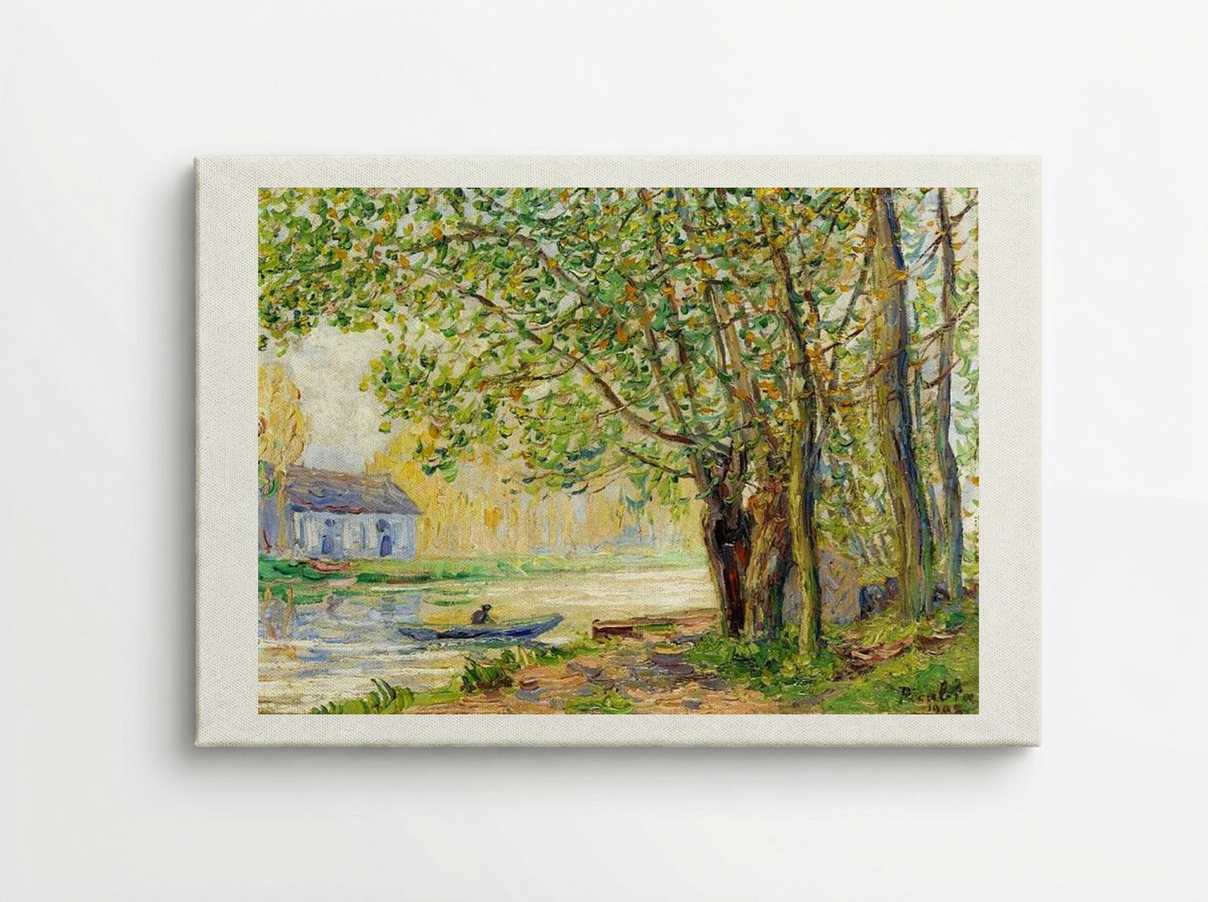 The Effect of Sun on the Banks of the Loing - Francis Picabia - Canvas