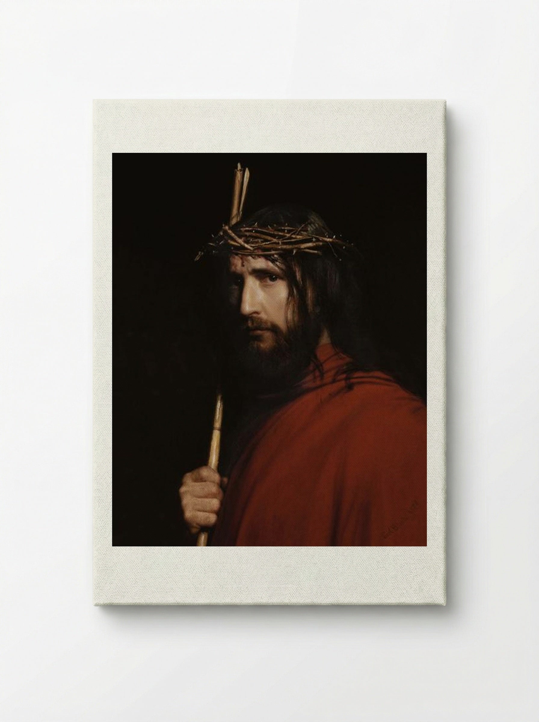 Christ with Thorns - Carl Bloch - Canvas