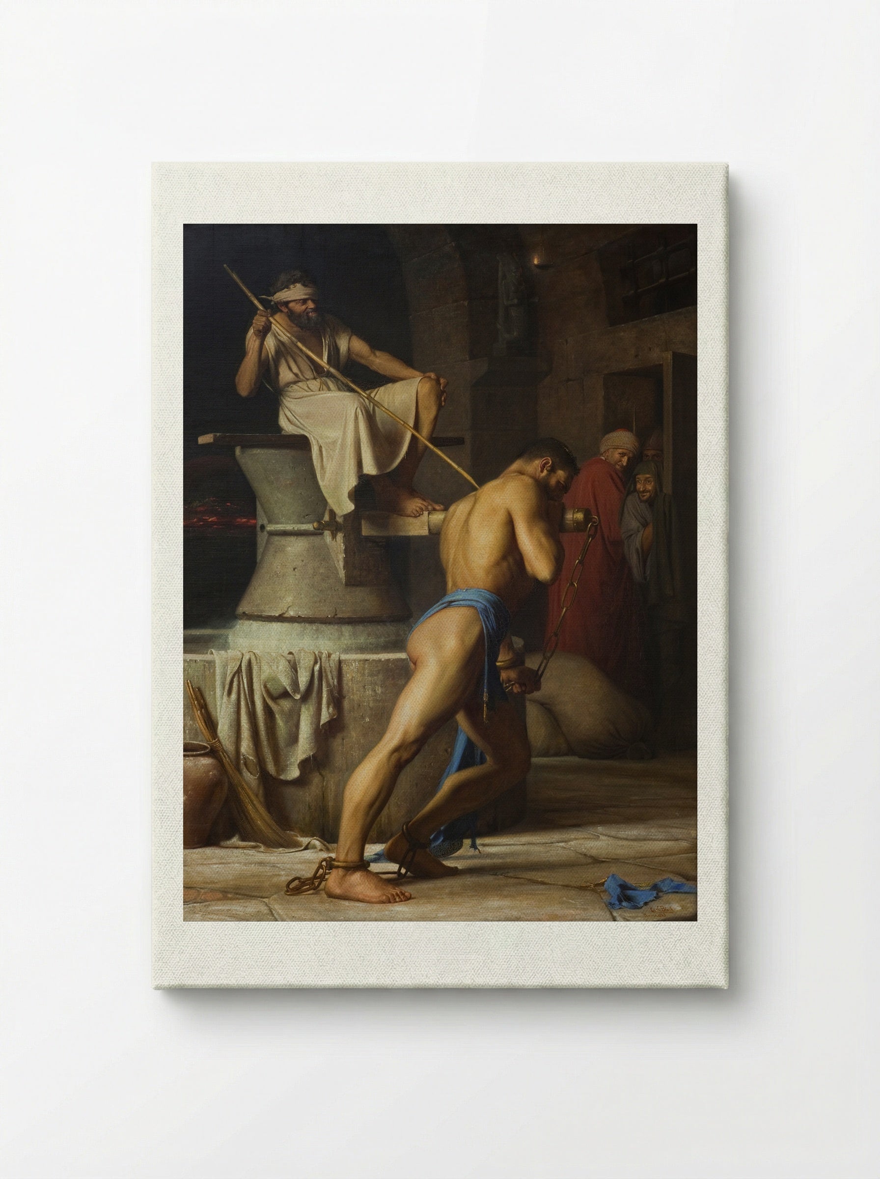 Samson in the Mill - Carl Bloch - Canvas