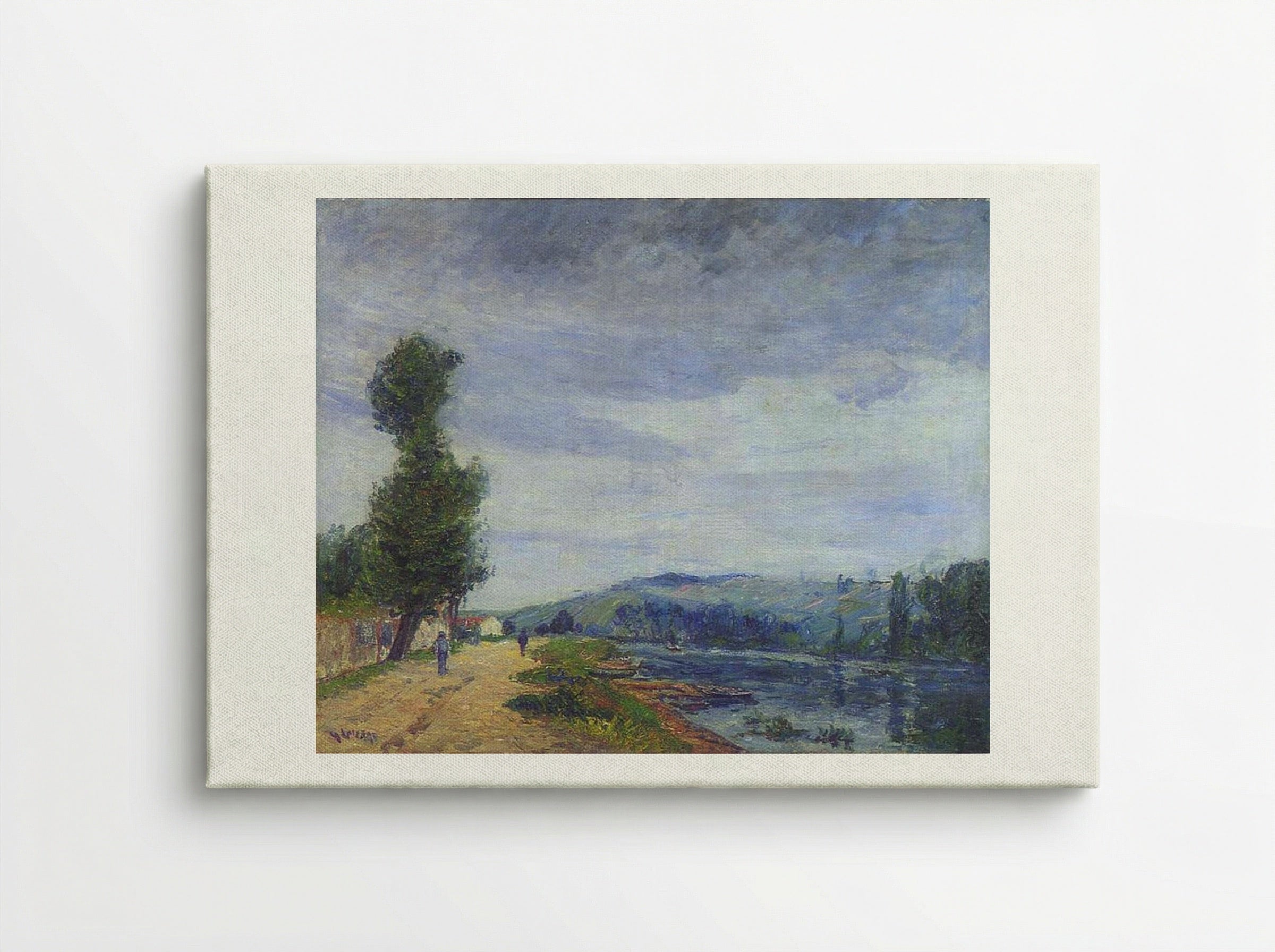 By the Seine, Stormy Weather - Gustave Loiseau - Canvas