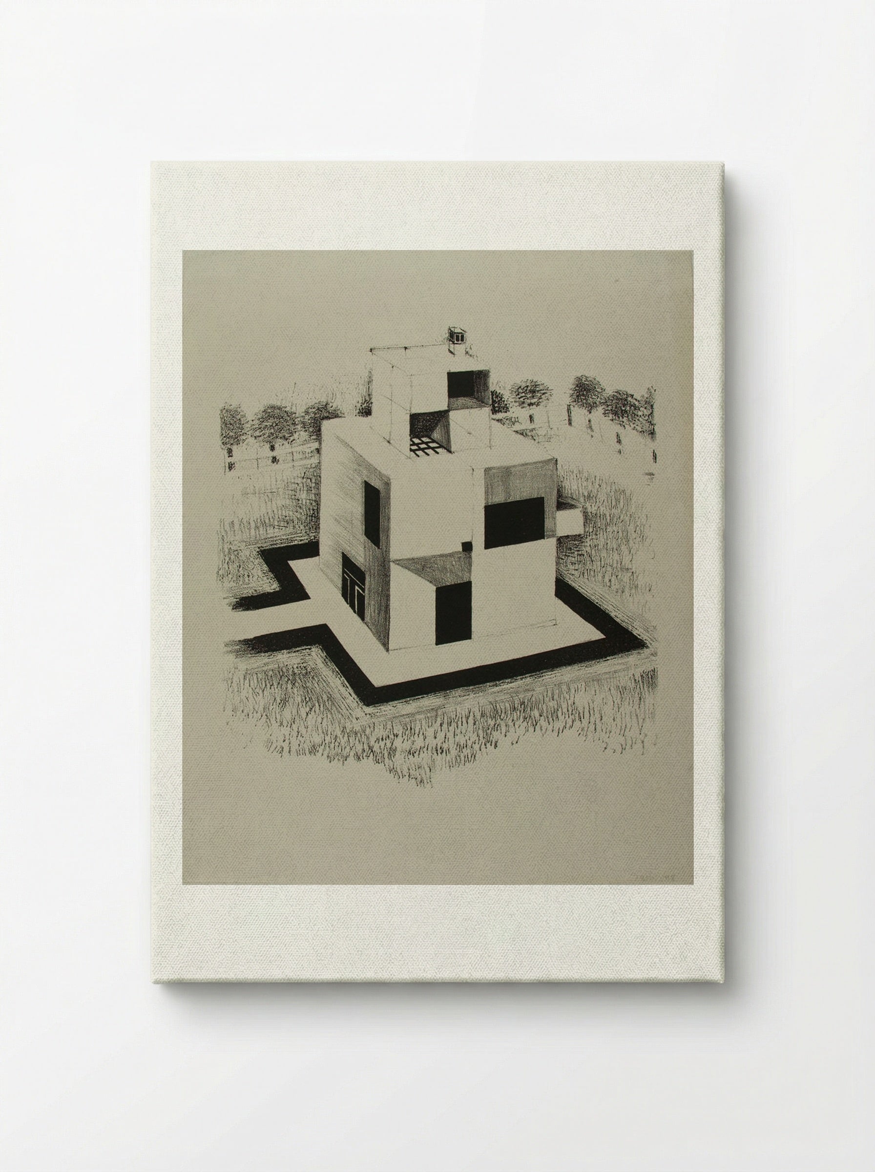House of the White Man - Johannes Itten - Canvas