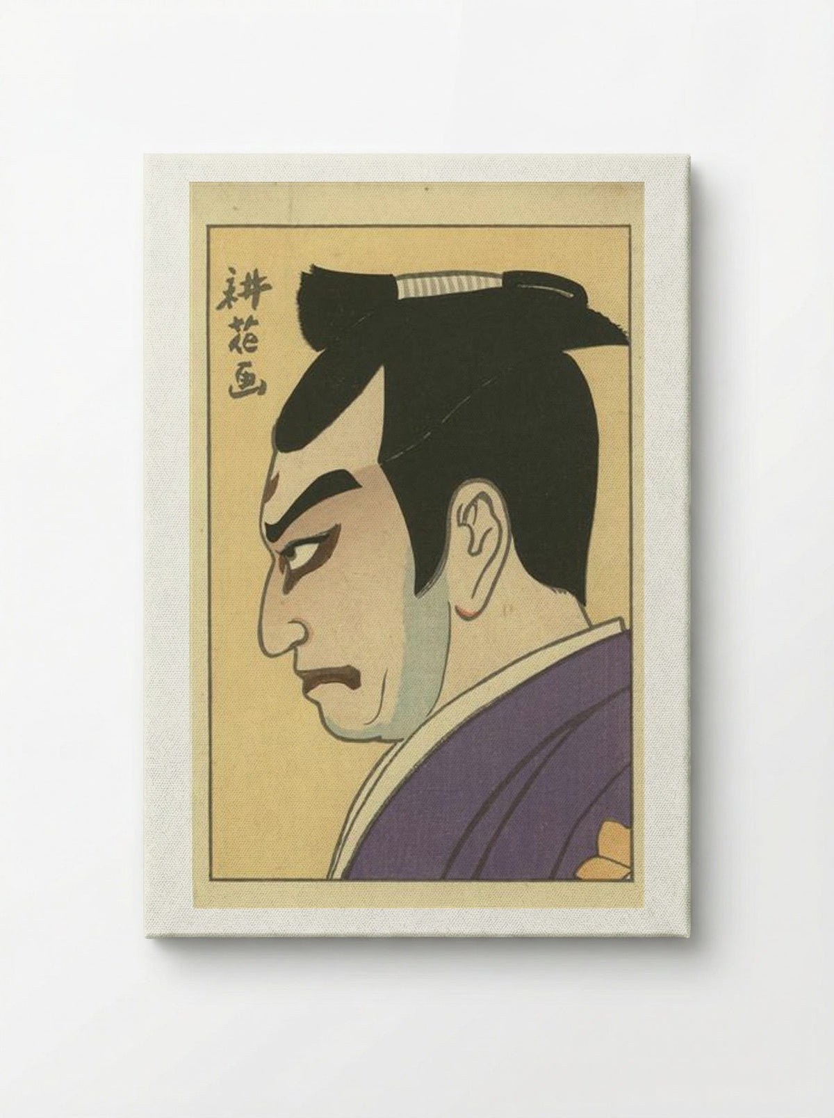 Kōshirō in the role of Mitsuhide - Yamamura Toyonari - Canvas