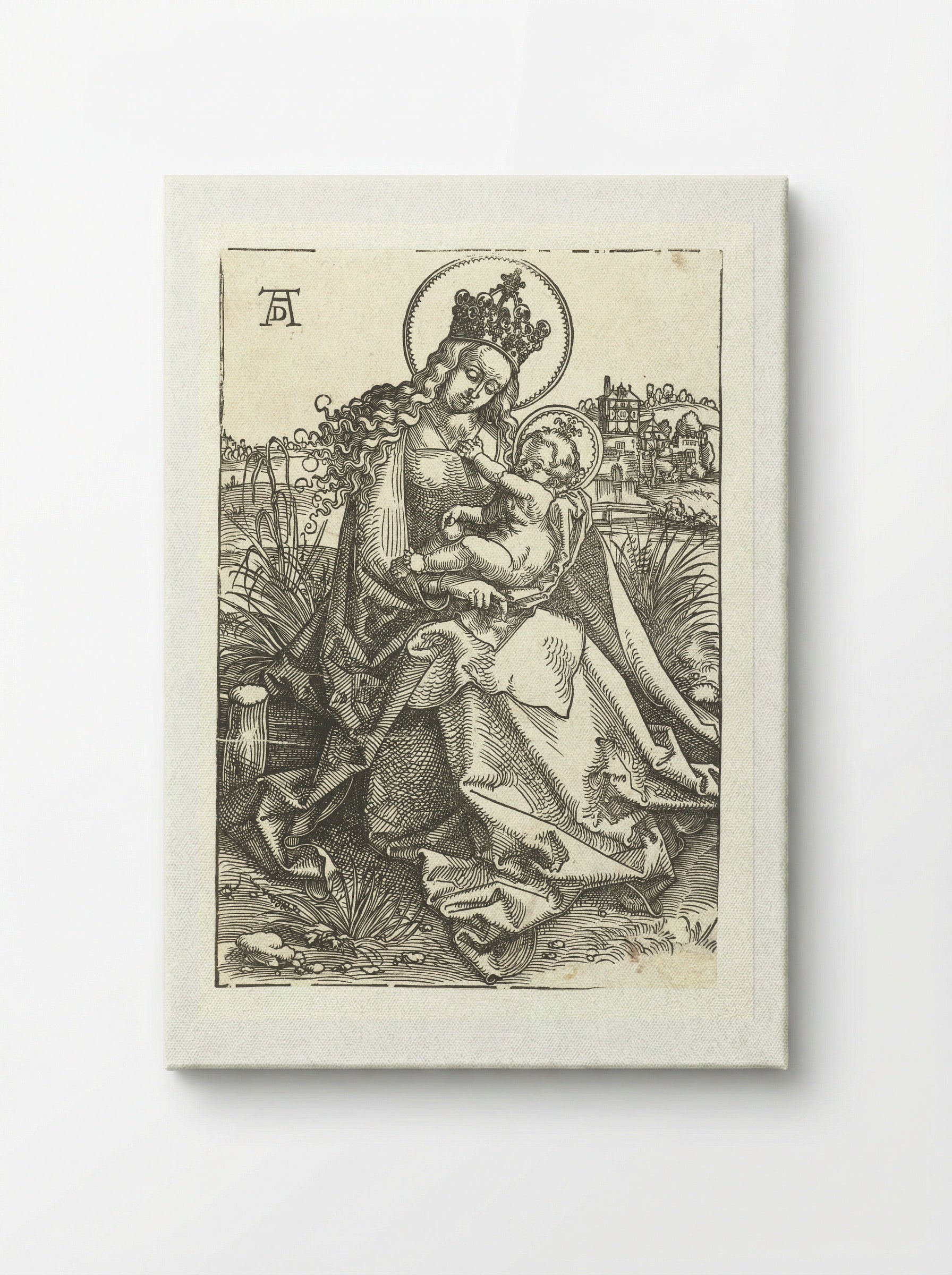 Virgin and Child in a Landscape - Hans Baldung Grien - Canvas