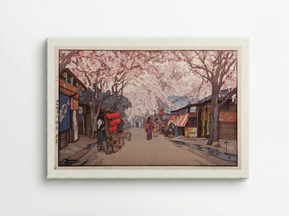 Avenue of Cherry Trees - Hiroshi Yoshida - Canvas