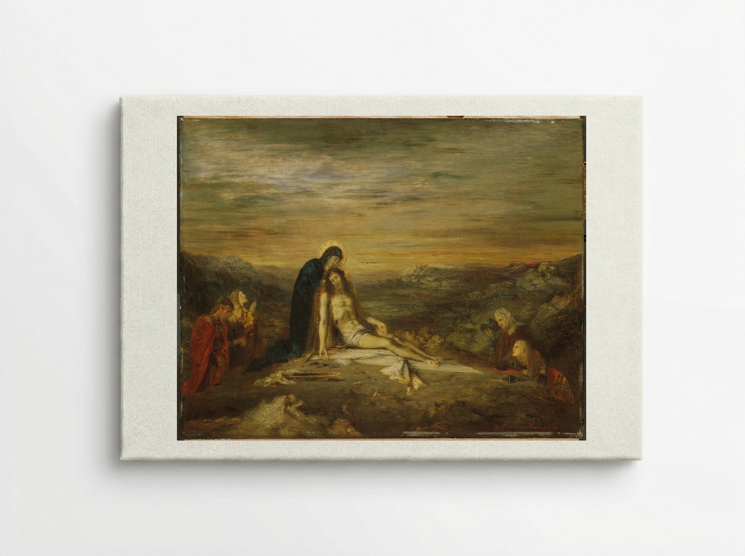 The Pietà - Gustave Moreau - Canvas