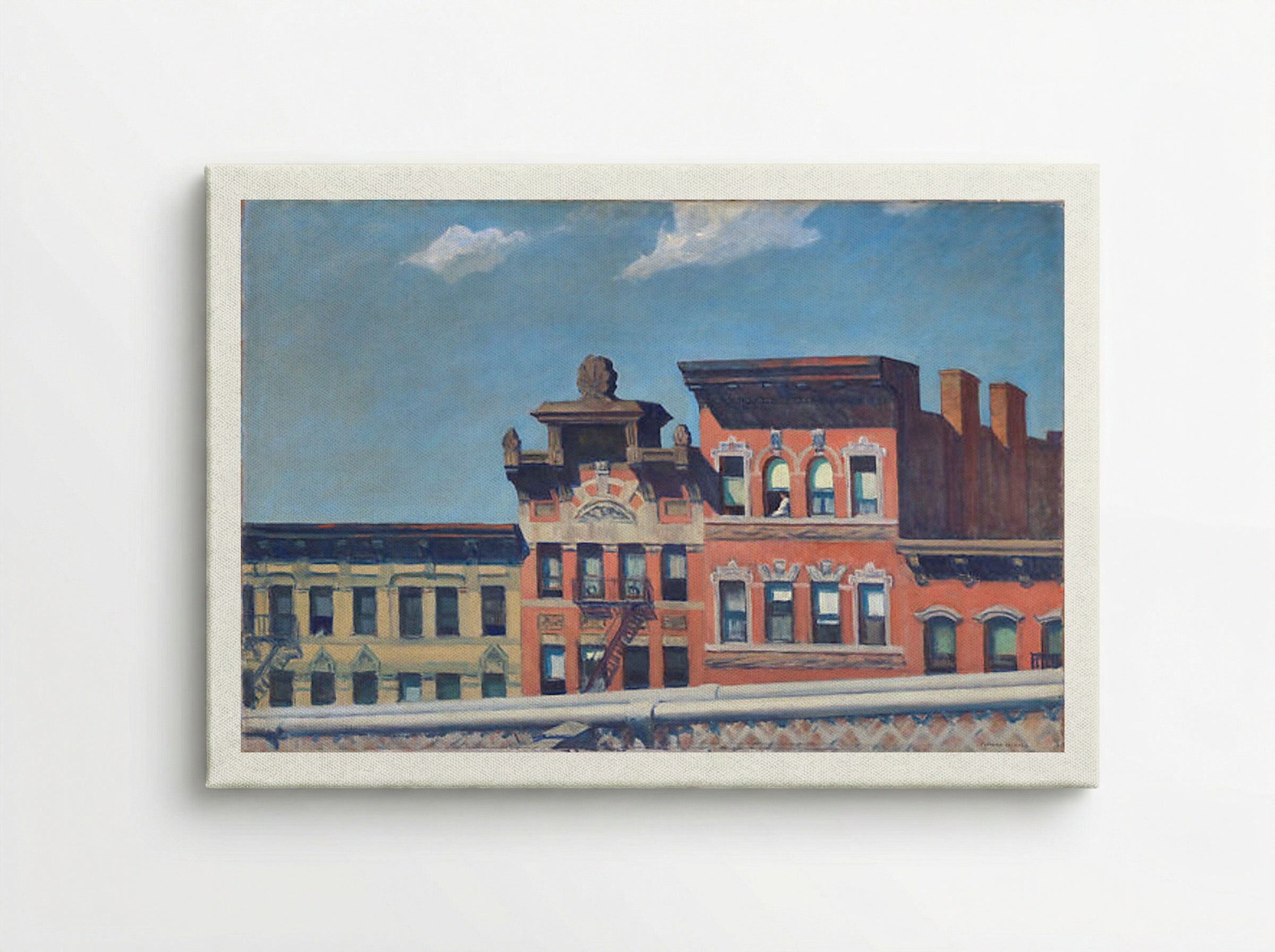From Williamsburg Bridge - Edward Hopper - Canvas