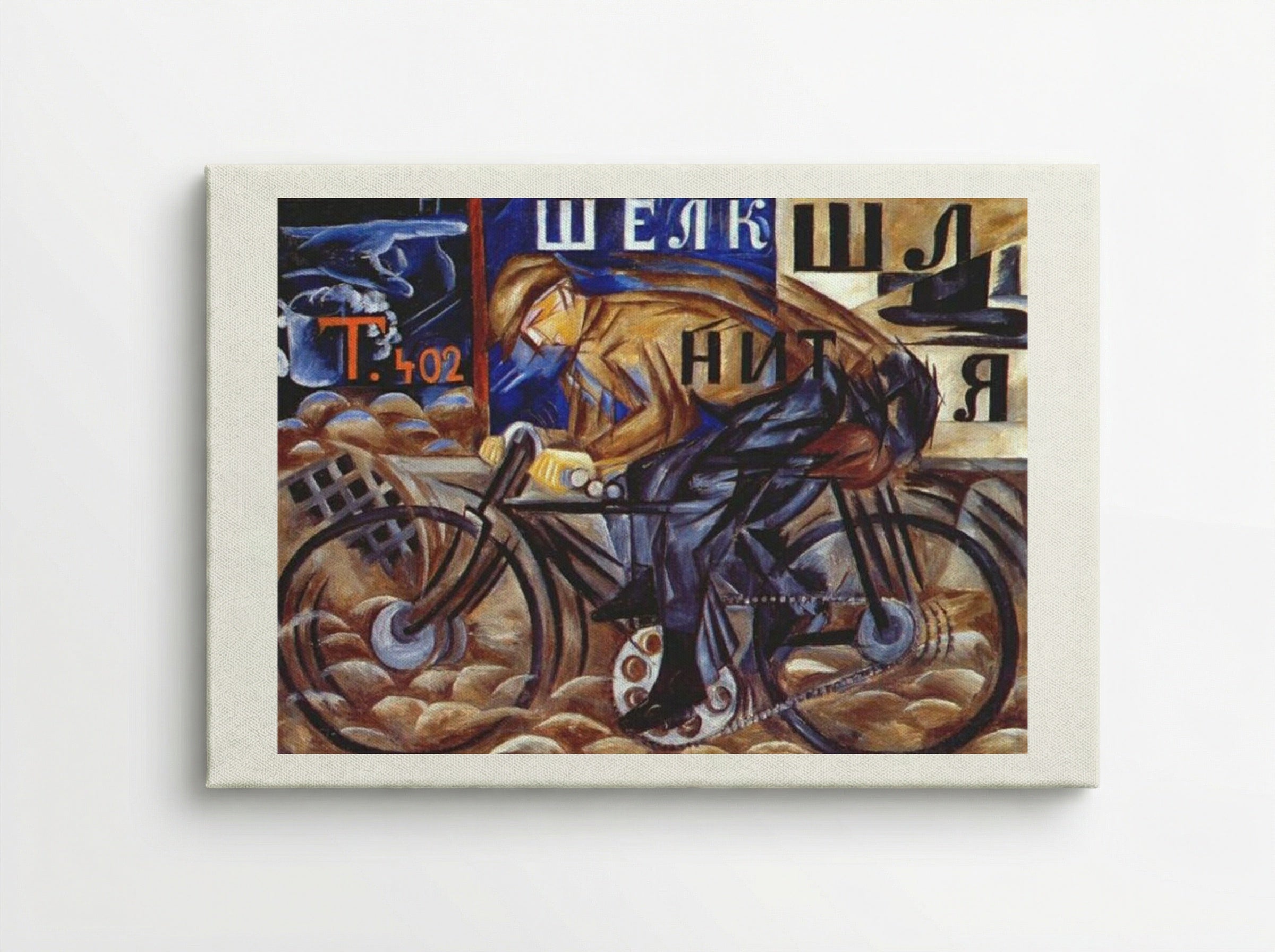 Cyclist - Natalia Goncharova - Canvas