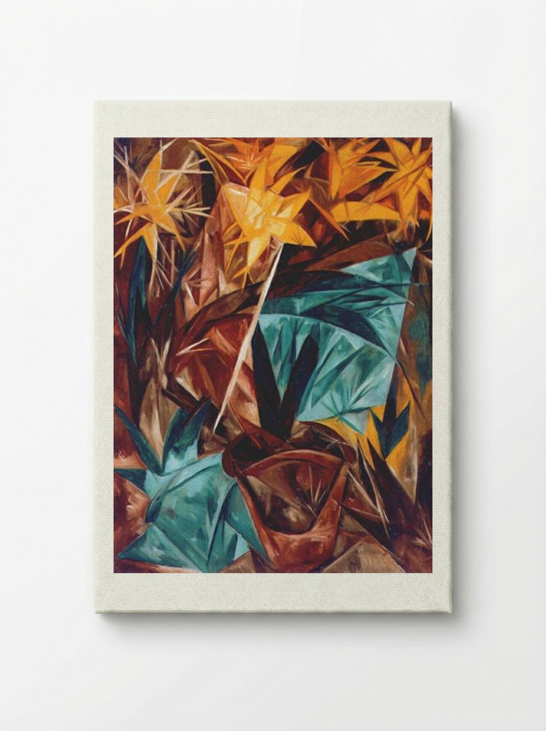 Rayonist Lilies - Natalia Goncharova - Canvas